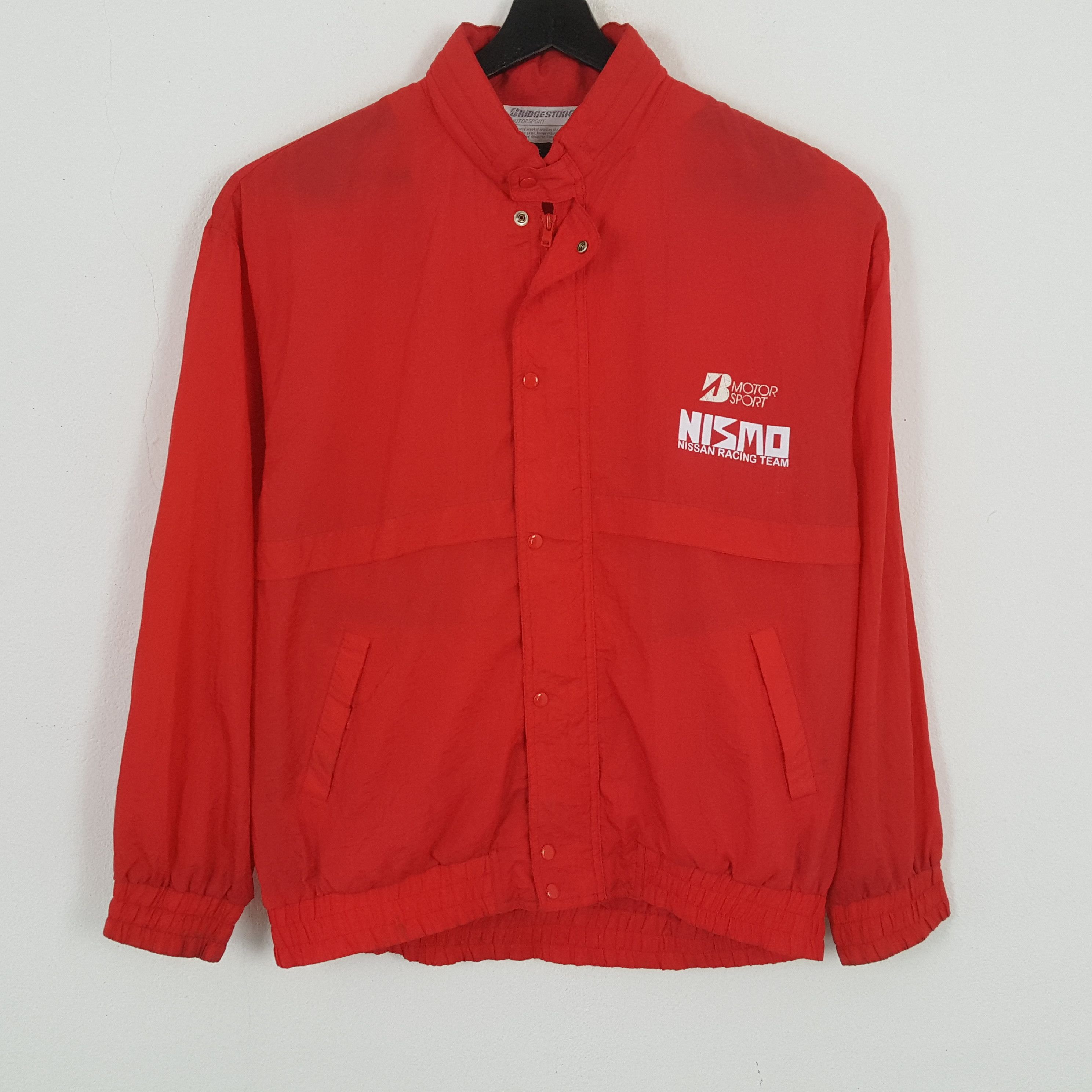 Vintage BRIDGESTONE NISMO NISSAN RACING TEAM Custom Art Jacket Size US L / EU 52-54 / 3 - 3 Thumbnail