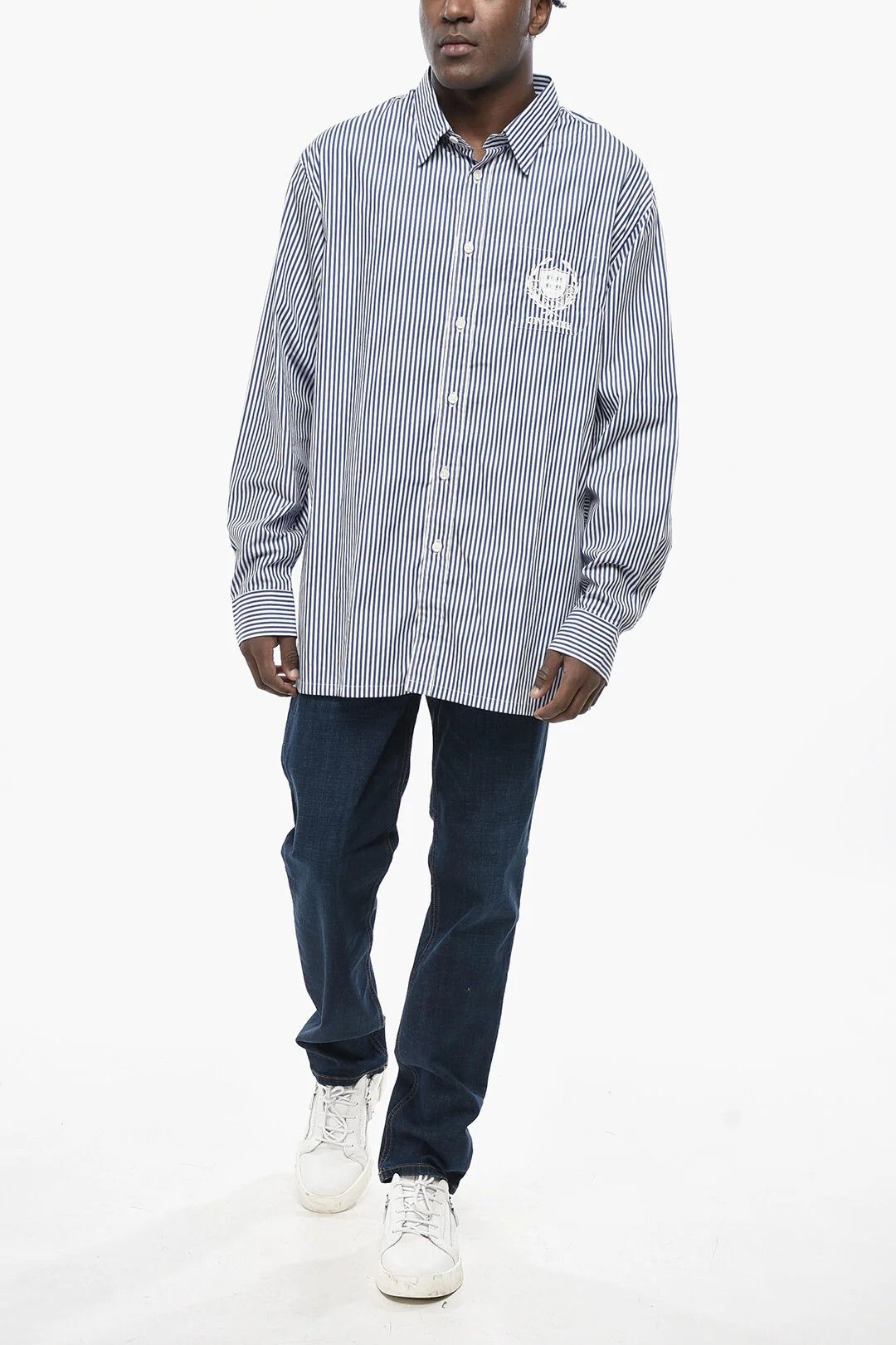 Givenchy og1mm0326 Poplin Shirt in Blue Size US S / EU 44-46 / 1 - 4 Thumbnail