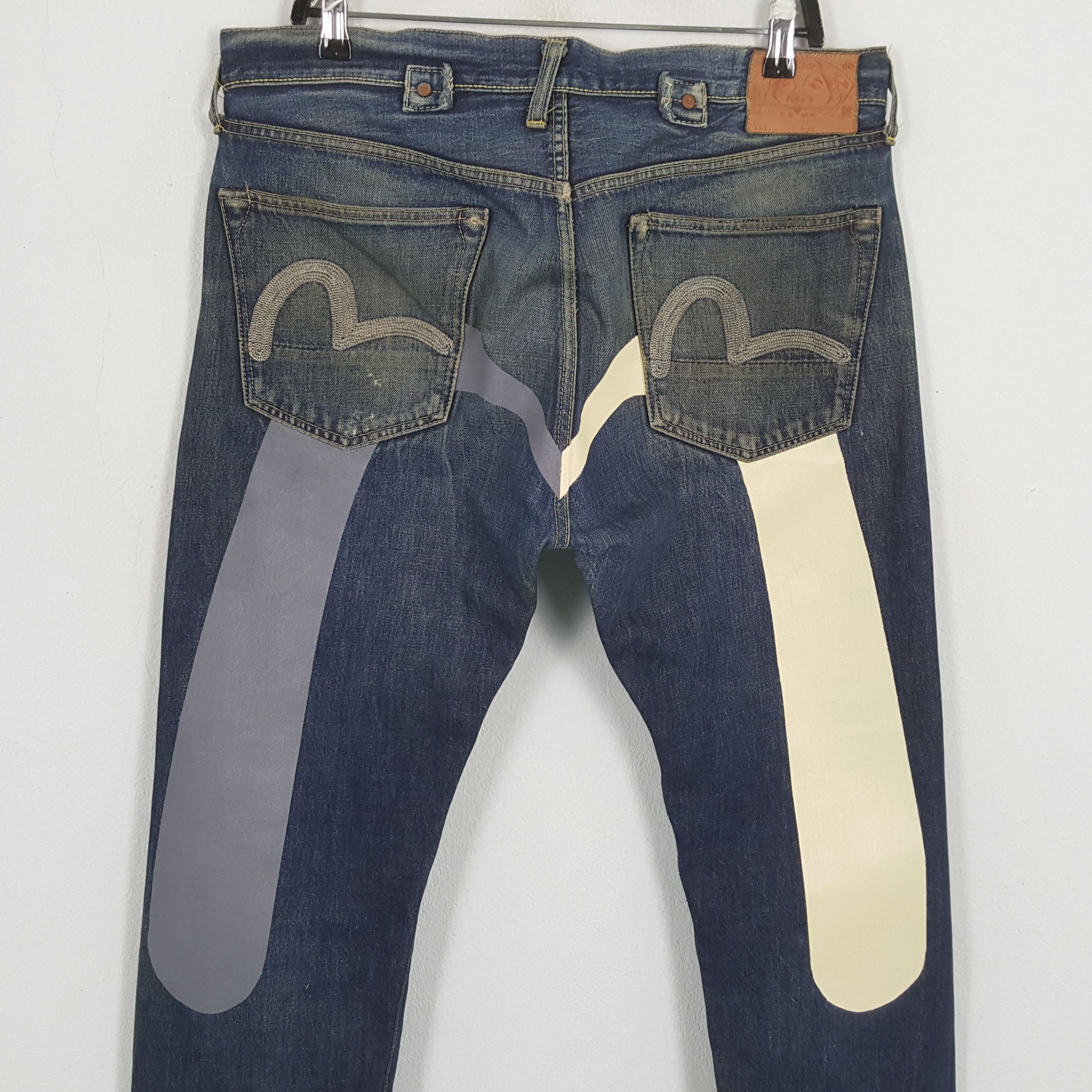 Japanese Brand × Vintage EVISU Japanese Brand Fashion Style Custom Daicock Jeans Size US 35 - 2 Thumbnail