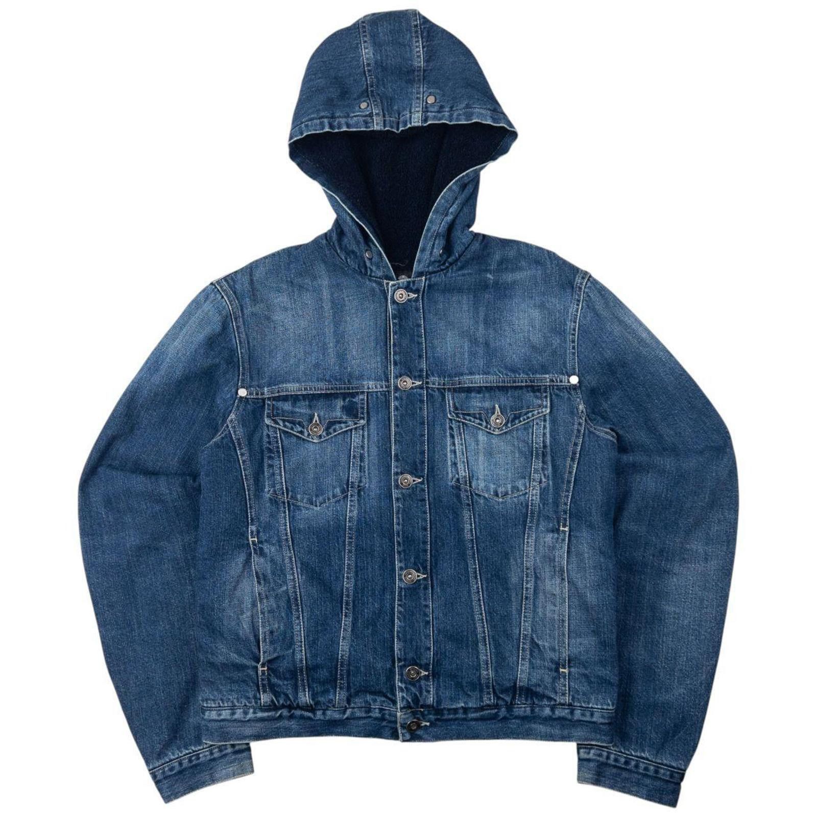Versace Vintage Versace Jeans Couture Fleece Lined Denim Jacket M Size US M / EU 48-50 / 2 - 1 Thumbnail