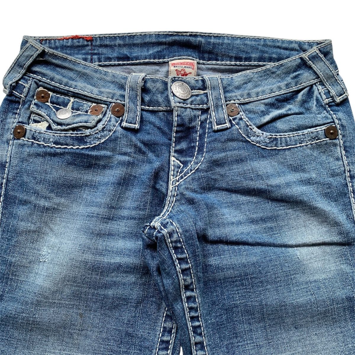 True Religion 2000’s True Religion Joey Distressed Bootcut Flare Pants Size US 28 / EU 44 - 7 Thumbnail
