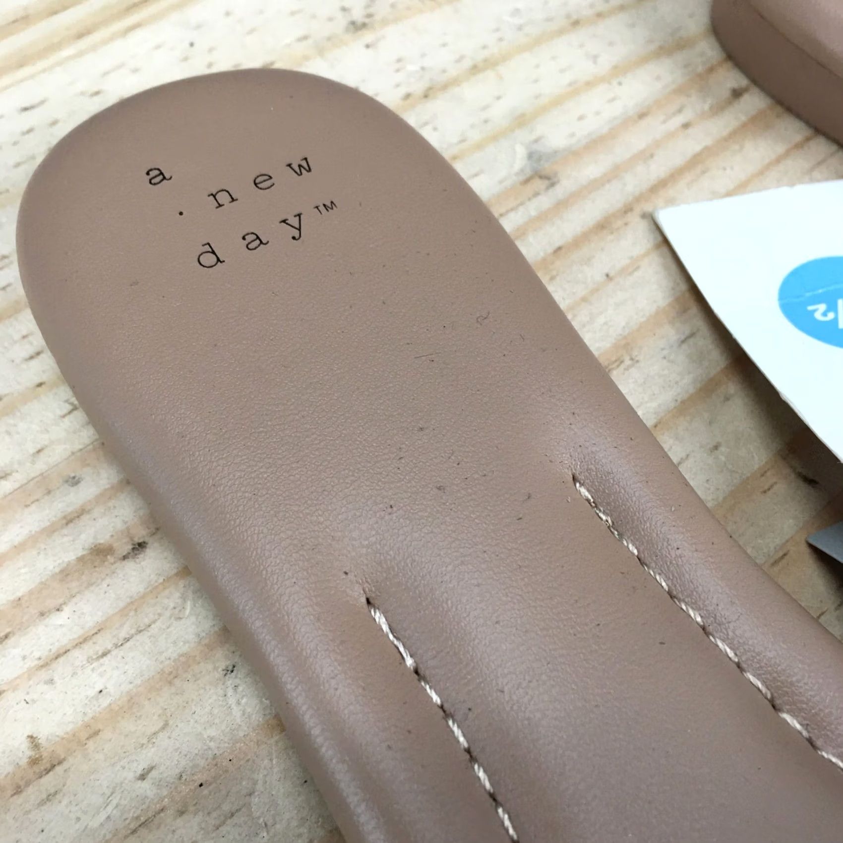 Vintage A New Day Sandals Womens 7.5 Slide Beige Slip-On Casual Comfort Block Heels NEW Size US 8 / IT 38 - 4 Thumbnail