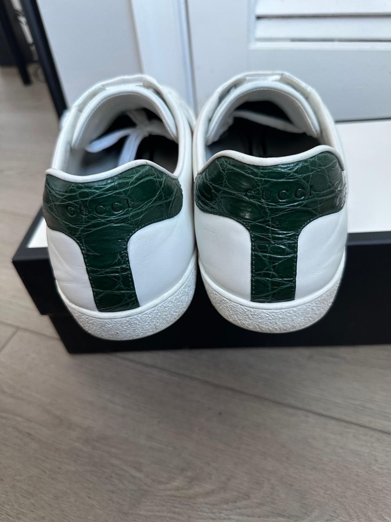 Gucci Gucci Ace Sneakers White Leather 13.5 Low Tops Size US 13 / EU 46 - 7 Thumbnail
