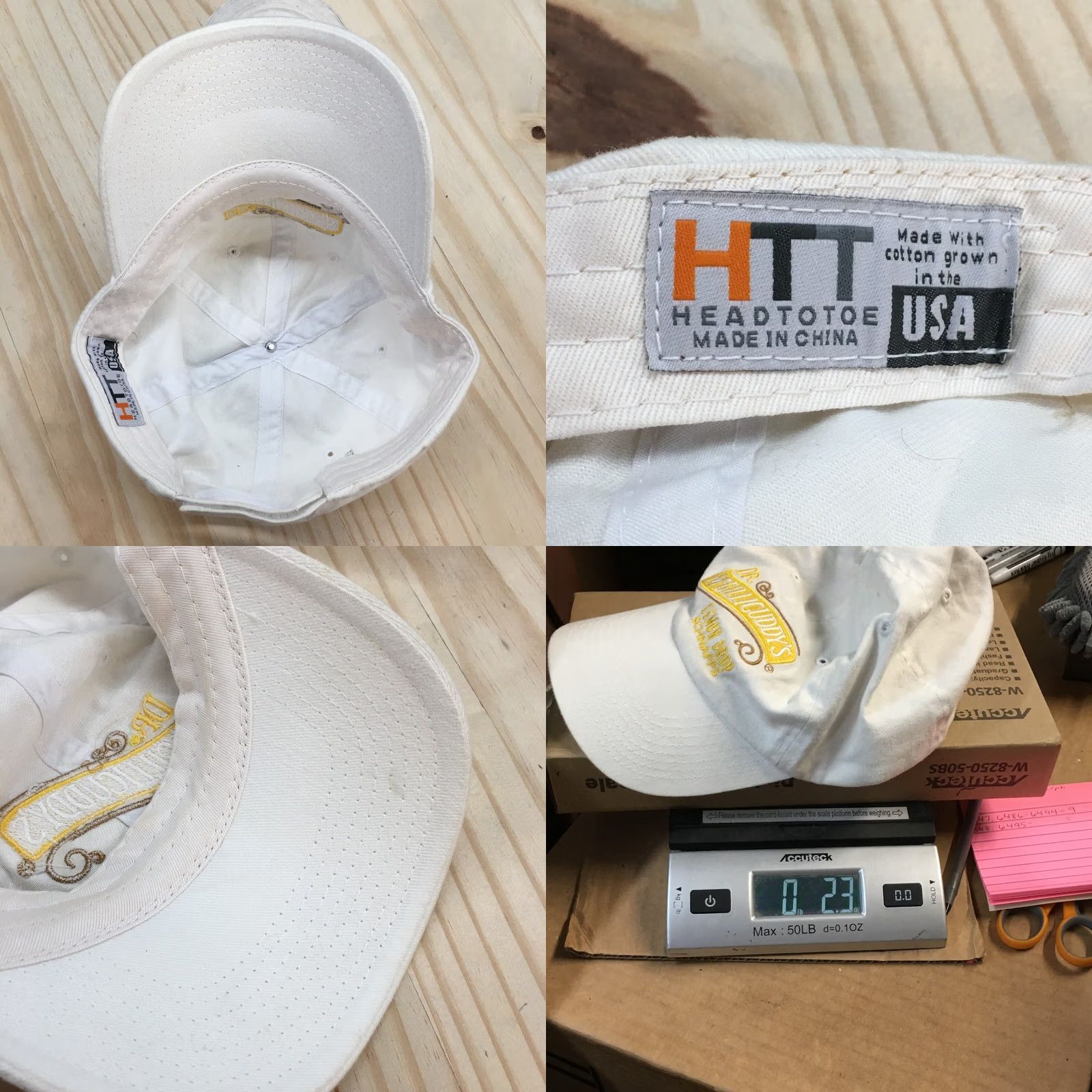 Vintage Head To Toe Dr McGillicuddy's Lemon Drop Schnapps Baseball Cap Mens One Size White HTT Hat Size ONE SIZE - 8 Thumbnail