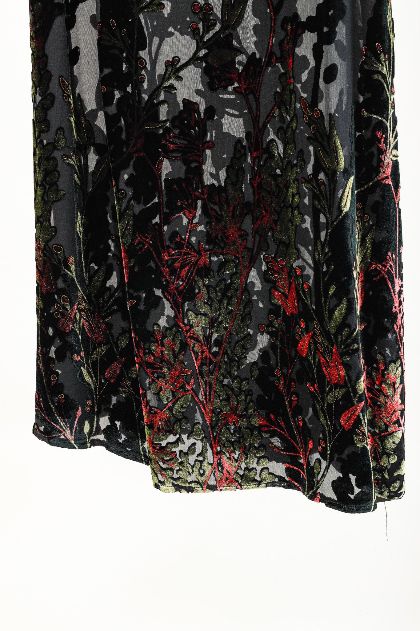 Other Citron Santa Monica Sheer Floral-Burnout Velvet Maxi Dress Size M / US 6-8 / IT 42-44 - 6 Thumbnail