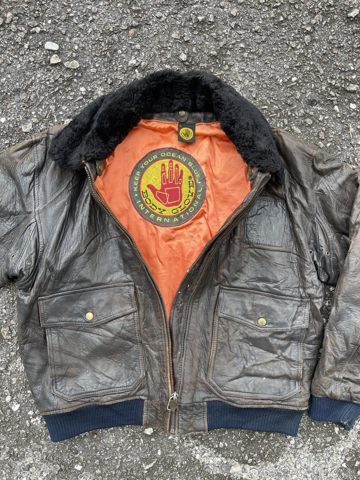 ジャケット・アウター y2k vintage leather jacket type G-1 G1 Vintage Leather Jacket for Men | Men's Y2K 90s Zip up Jacket