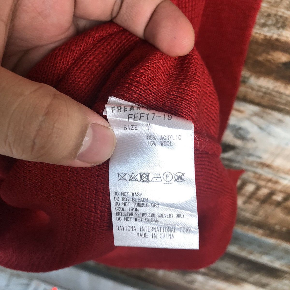 Homespun Knitwear × Japanese Brand Freaks Store Red palin Knitwear #A1858 Size M / US 6-8 / IT 42-44 - 11 Thumbnail