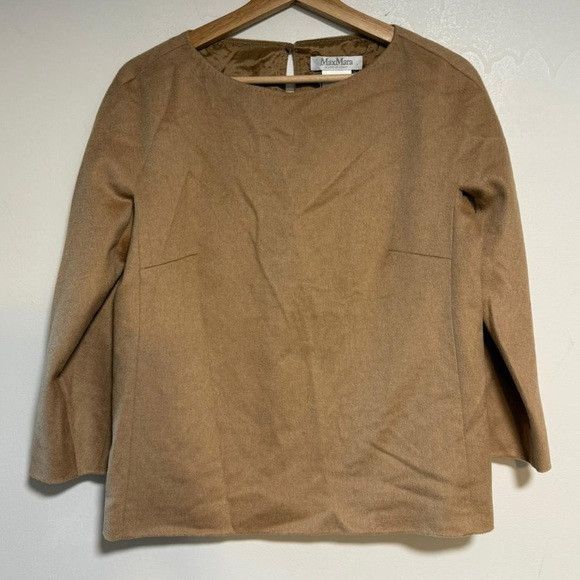 Max Mara MaxMara Camelhair Top Sz 8 (IT 42 / US 8 / FR 40) – Italy Size M / US 6-8 / IT 42-44 - 4 Thumbnail
