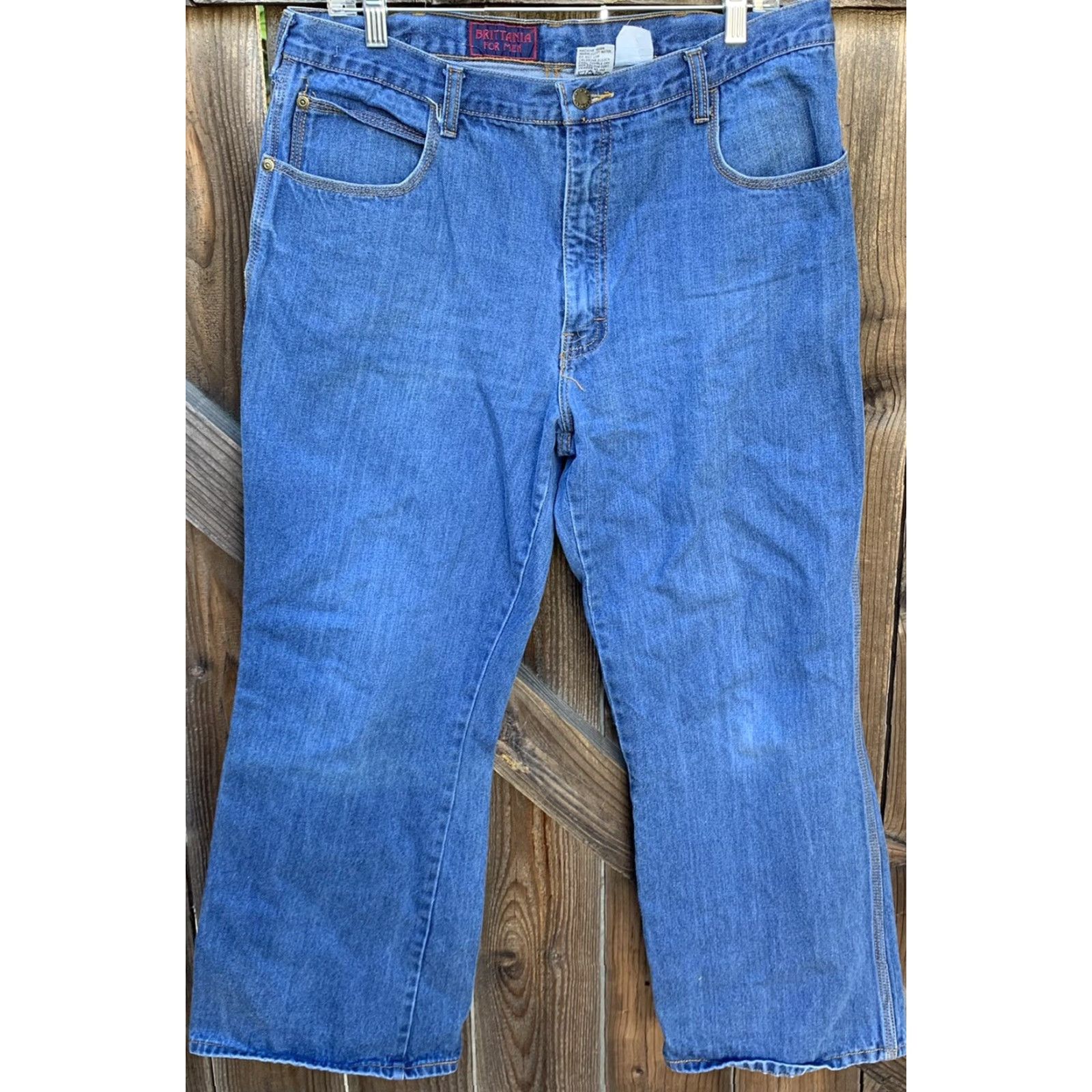 Vintage VINTAGE Brittania Jeans 1970s 1980s Waist 36 Inseam 29 30 Denim Blue Regular 38 Mens Size US 36 / EU 52 - 4 Thumbnail