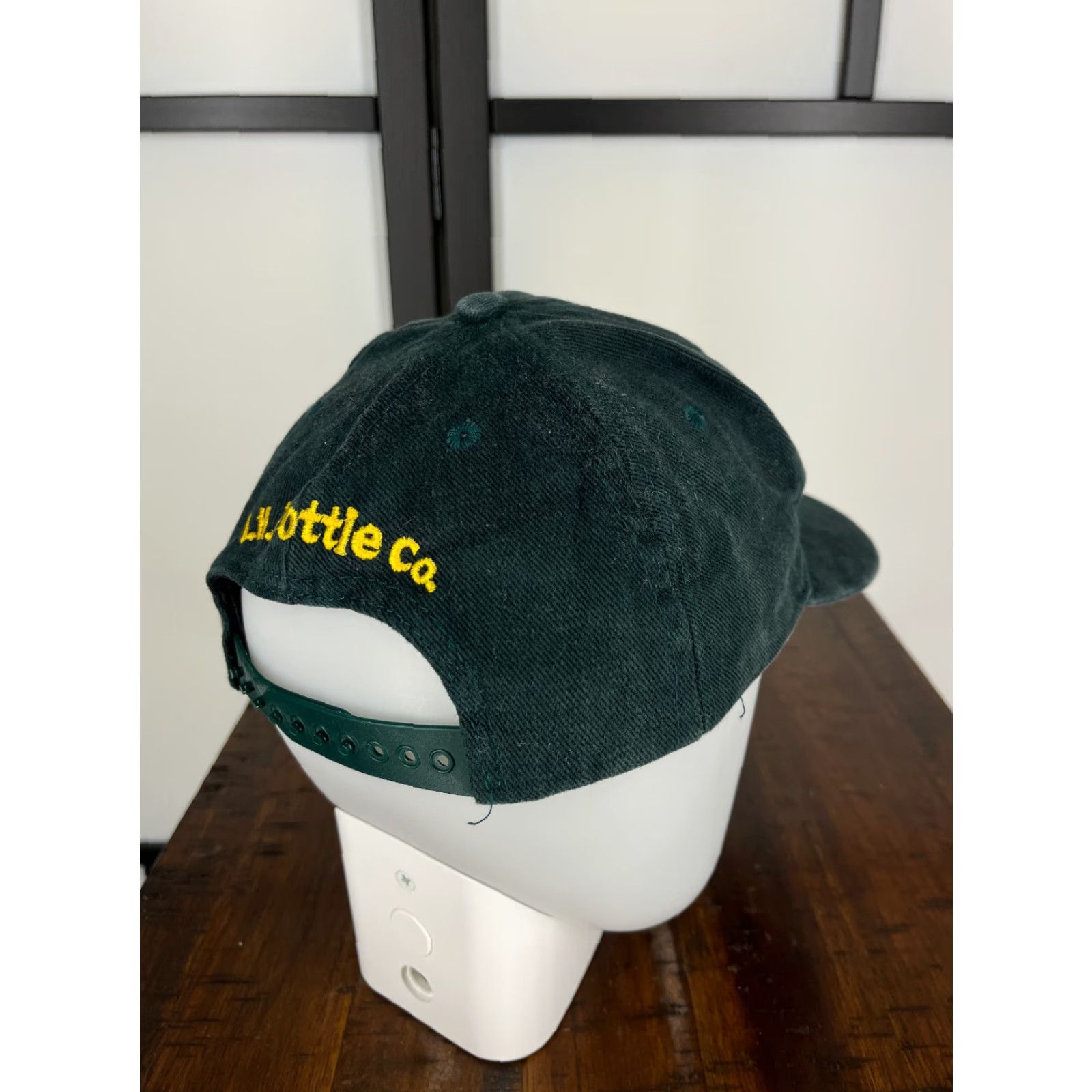 CO VINTAGE LH Dottie Hat Cap Snap Back Adult Large Green Cotton Size ONE SIZE - 7 Thumbnail