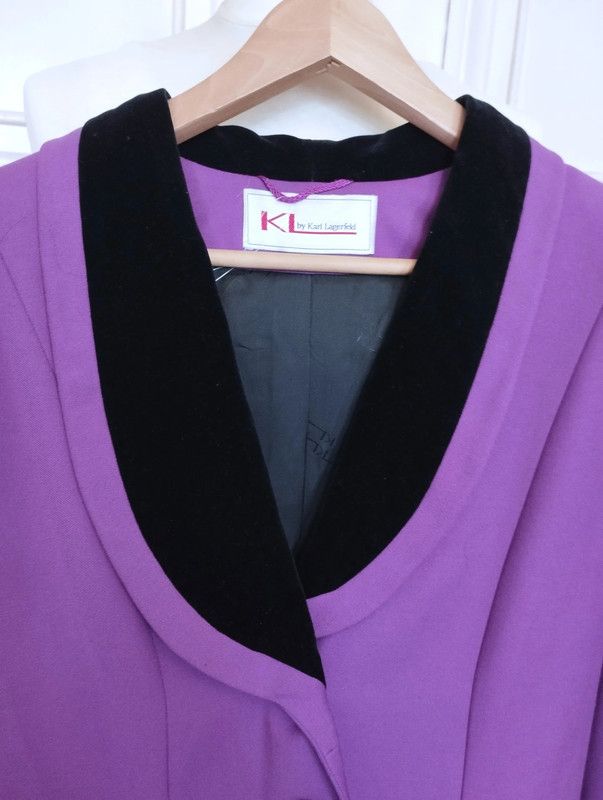 Karl Lagerfeld Karl Lagerfeld Veste Longue Laine Lin Velours T XL Size XL / US 12-14 / IT 48-50 - 2 Thumbnail