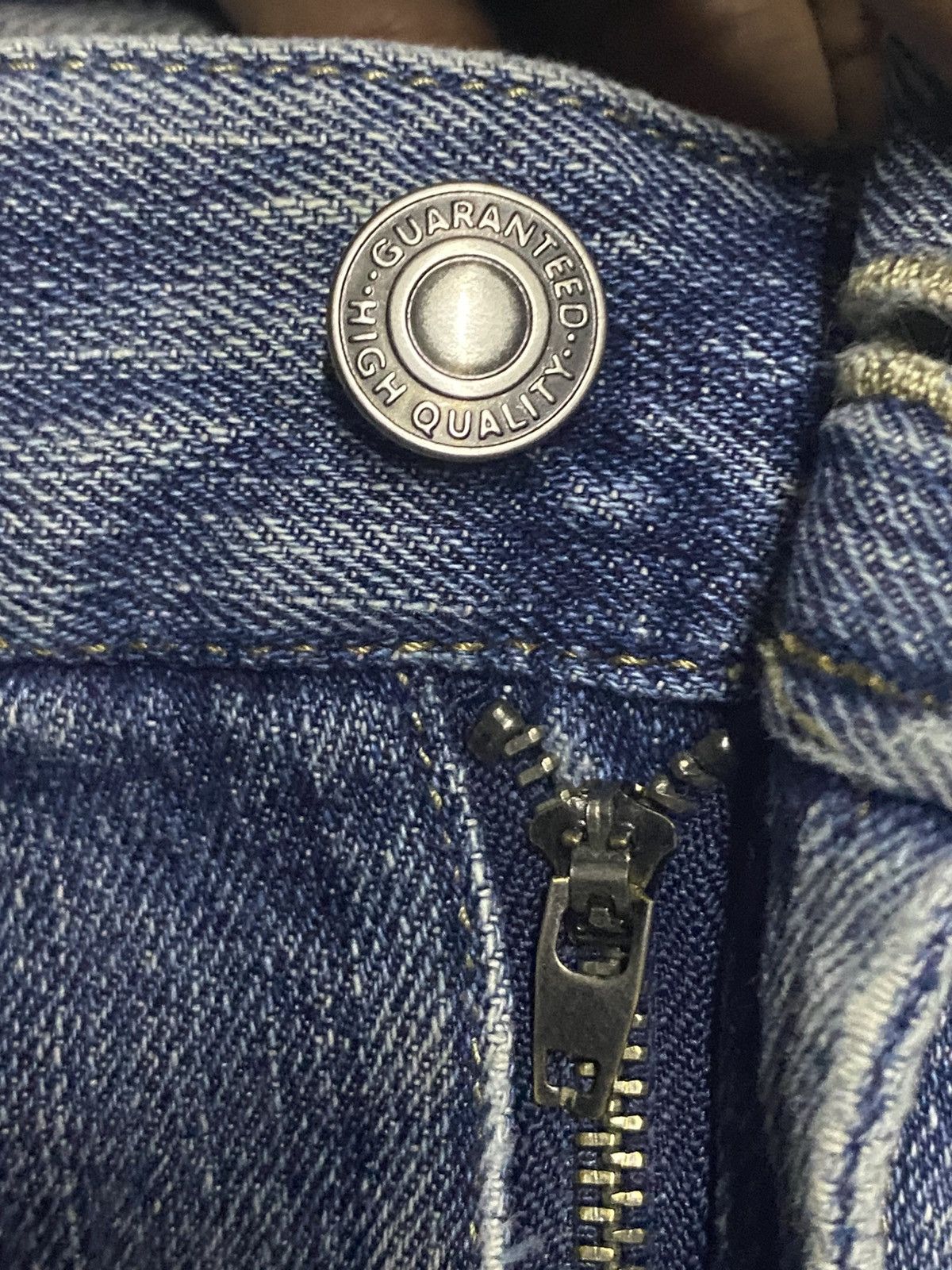 Japanese Brand Vintage Rapidly Embroidery Logo Faded Wash Taperred Leg Jean Size US 33 - 11 Thumbnail