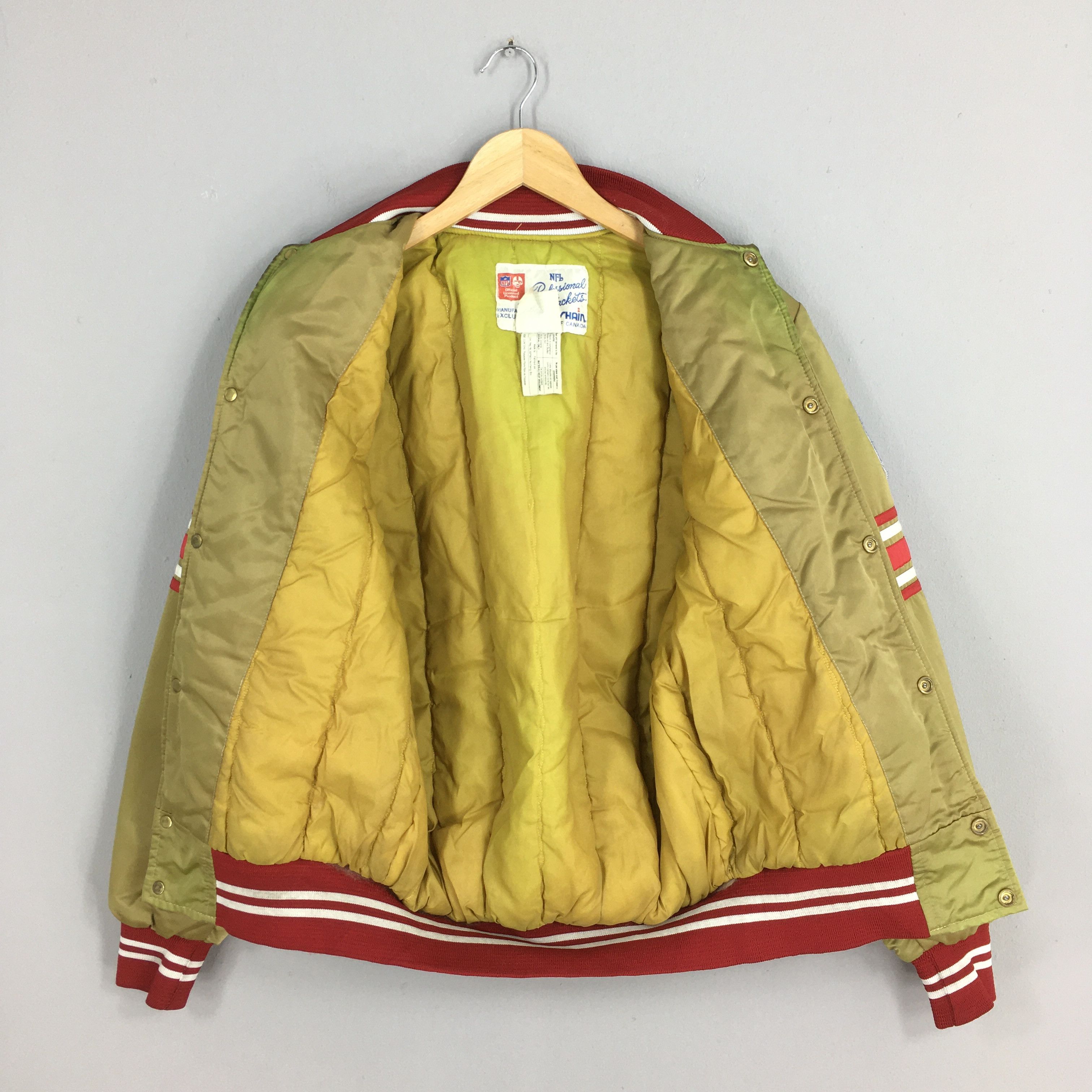 NFL Vintage San Francisco 49ers NFL Gold Satin Jacket Small Size US S / EU 44-46 / 1 - 9 Thumbnail