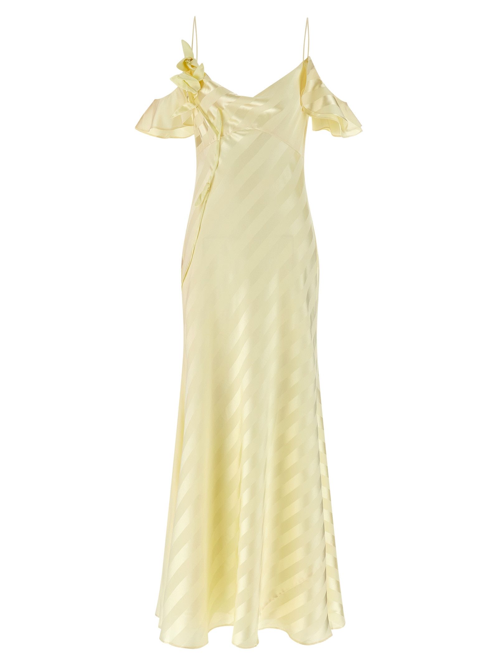 Self-Portrait 'Satin Striped' long dress Size M / US 6-8 / IT 42-44 - 1 Thumbnail