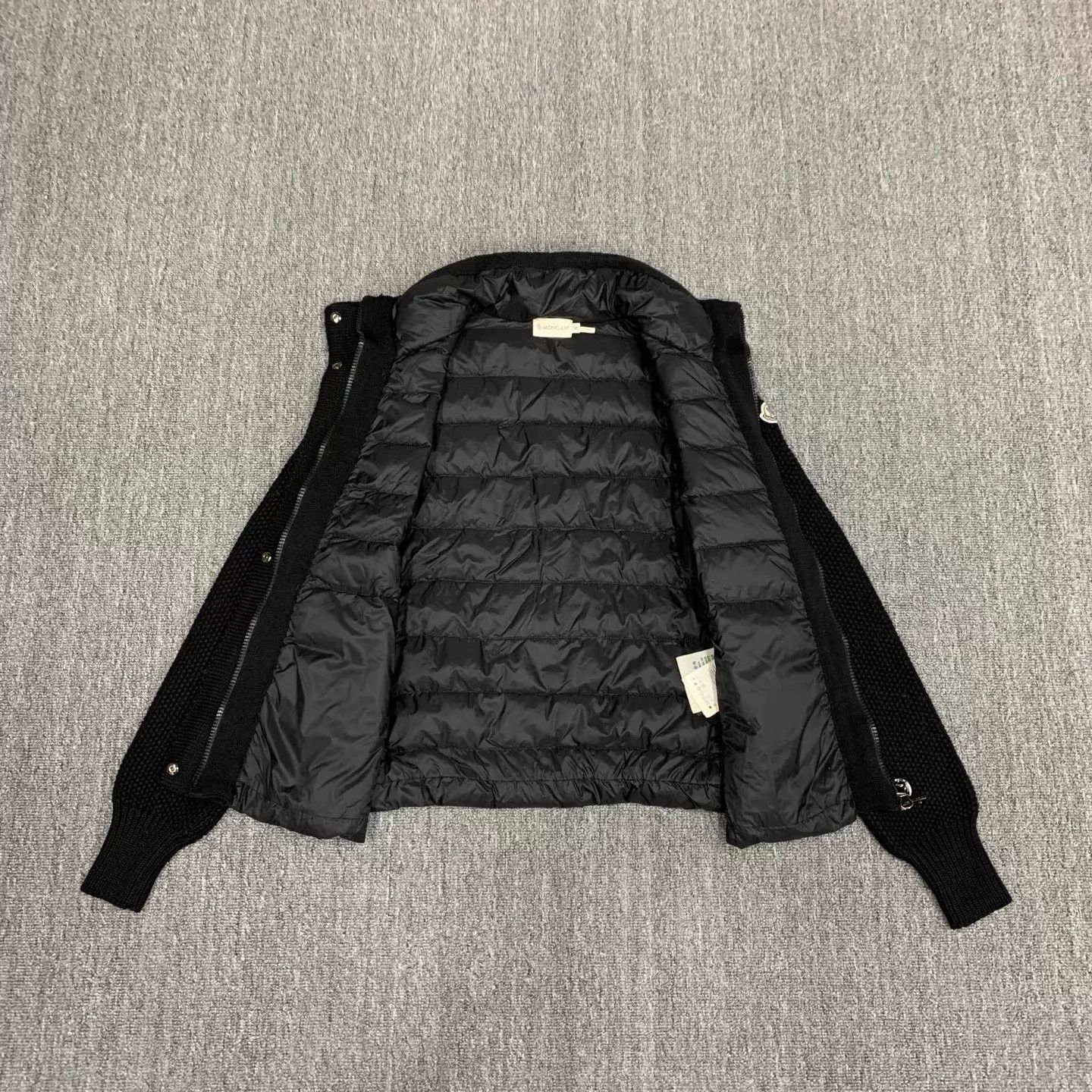 Moncler Moncler Black Knit Down Jacket S Size S / US 4 / IT 40 - 7 Thumbnail