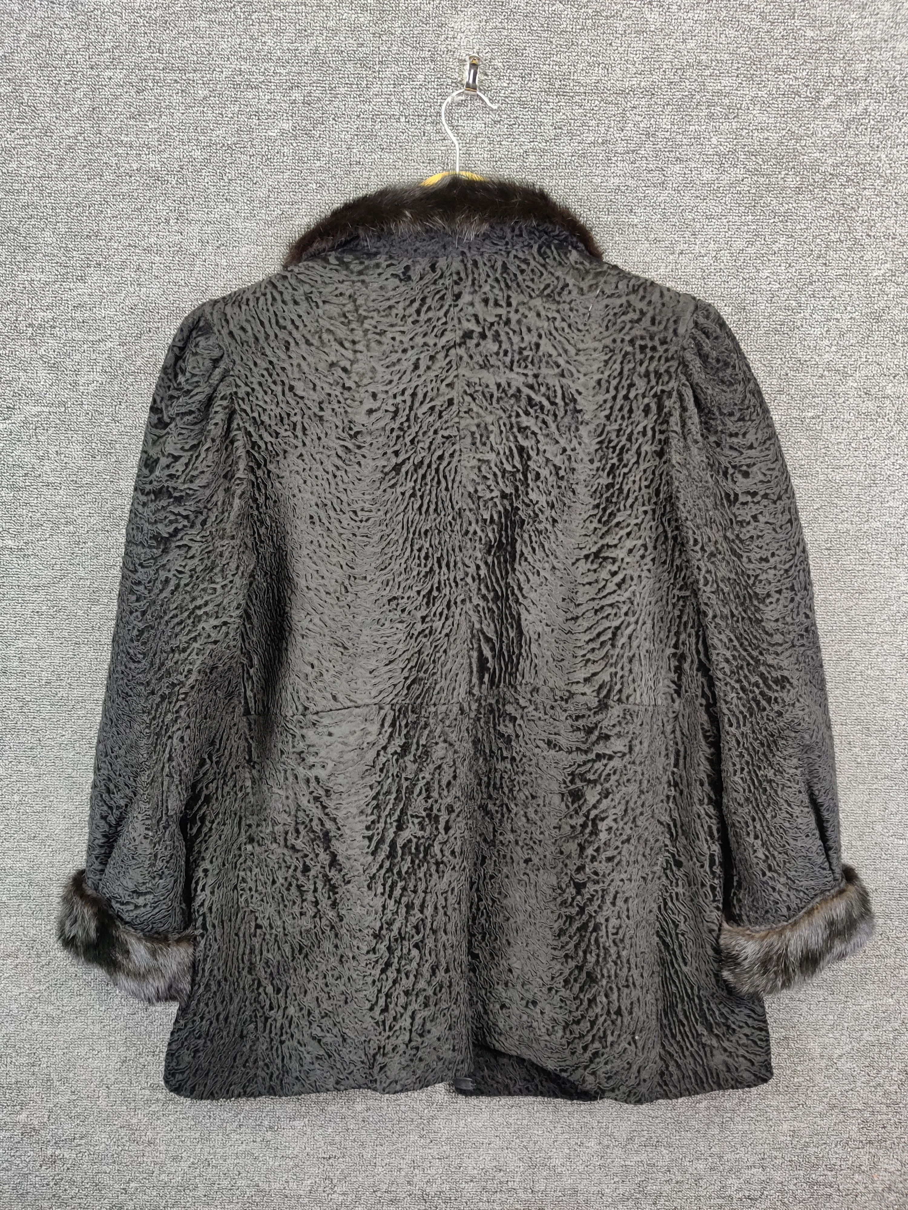 Japanese Brand Fosma France Leather Fur Jacket Size US M / EU 48-50 / 2 - 6 Thumbnail