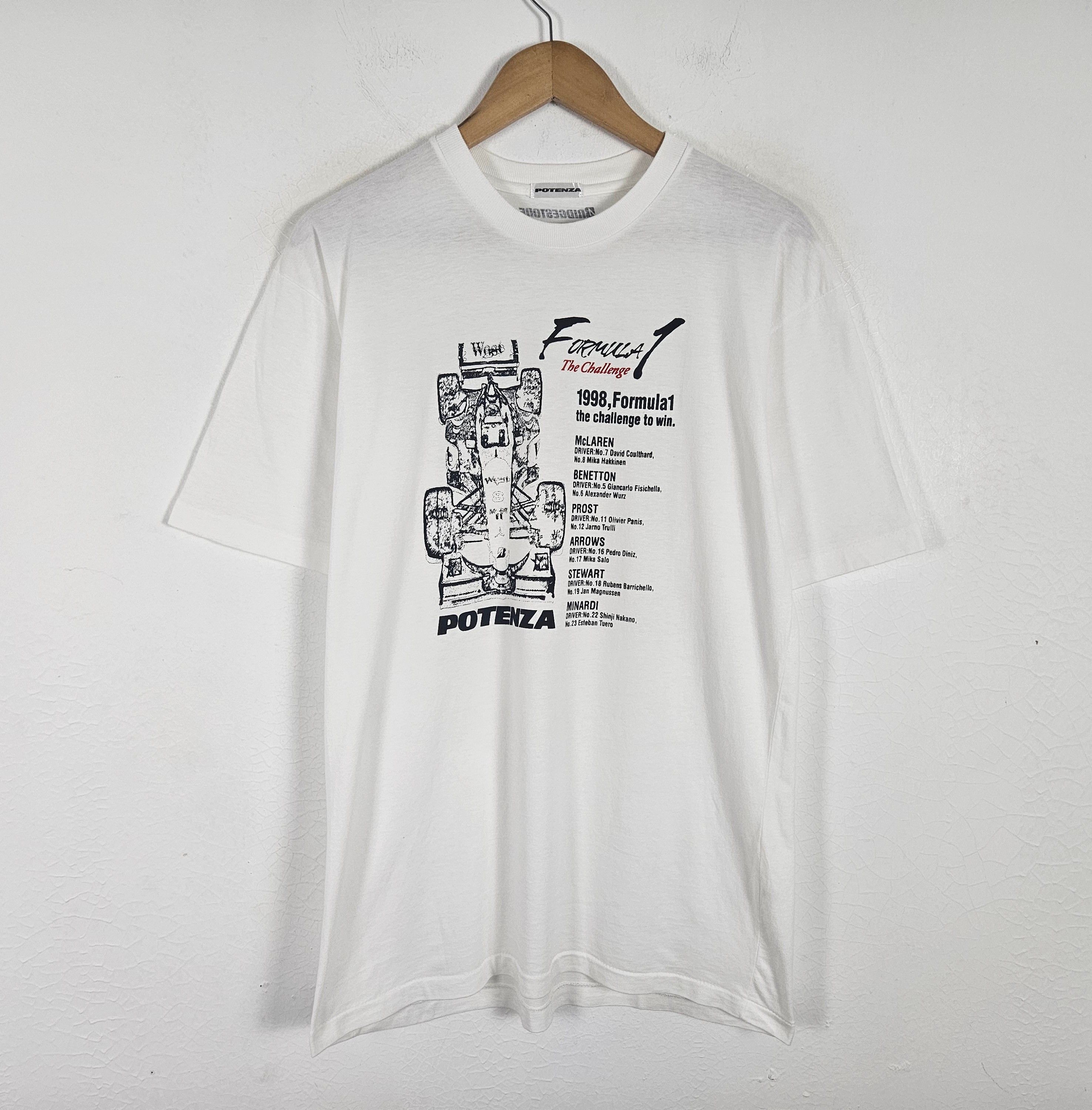 Vintage Vintage Formula 1 Mclaren Potenza Bridgestone shirt 90s Size US M / EU 48-50 / 2 - 2 Thumbnail