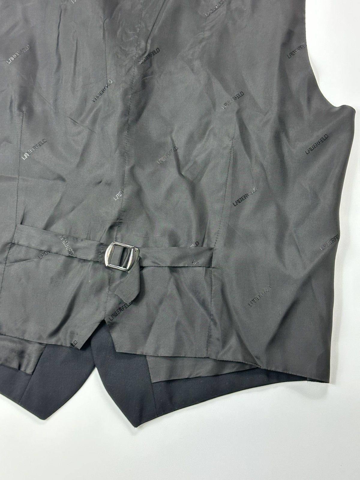 Karl Lagerfeld Karl Lagerfeld Formal Vest Men's Black Size 42R - 9 Thumbnail