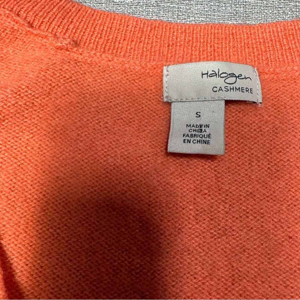 Other Halogen Cashmere V-Neck Orange Sweater Size S Size S / US 4 / IT 40 - 7 Thumbnail
