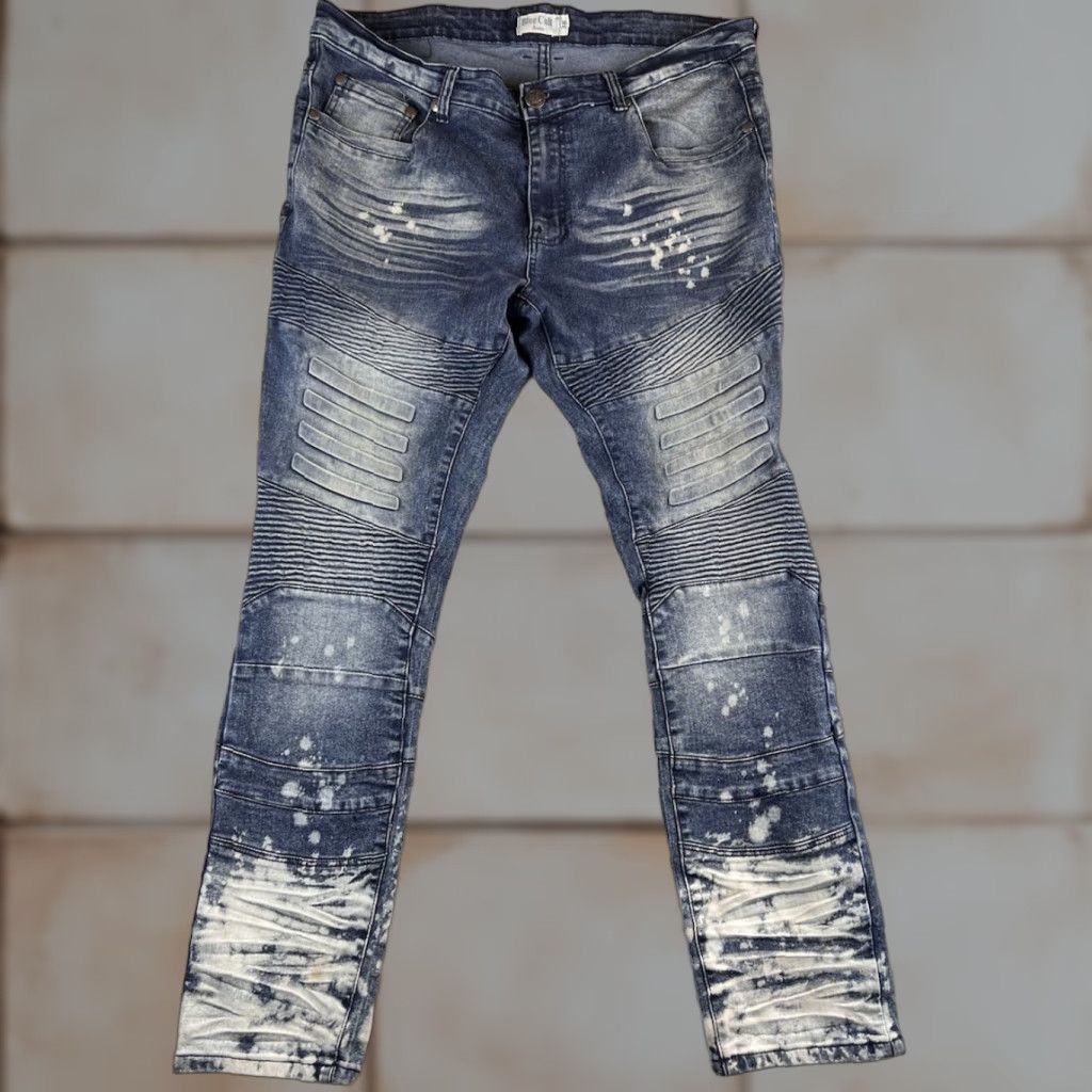 Vintage Blue Cult Jeans Mens 38 Slim Straight Rock City Blue 30.5in Inseam Mens Jeans Slim Straight Rock City Bleached Size US 38 / EU 54 - 1 Thumbnail