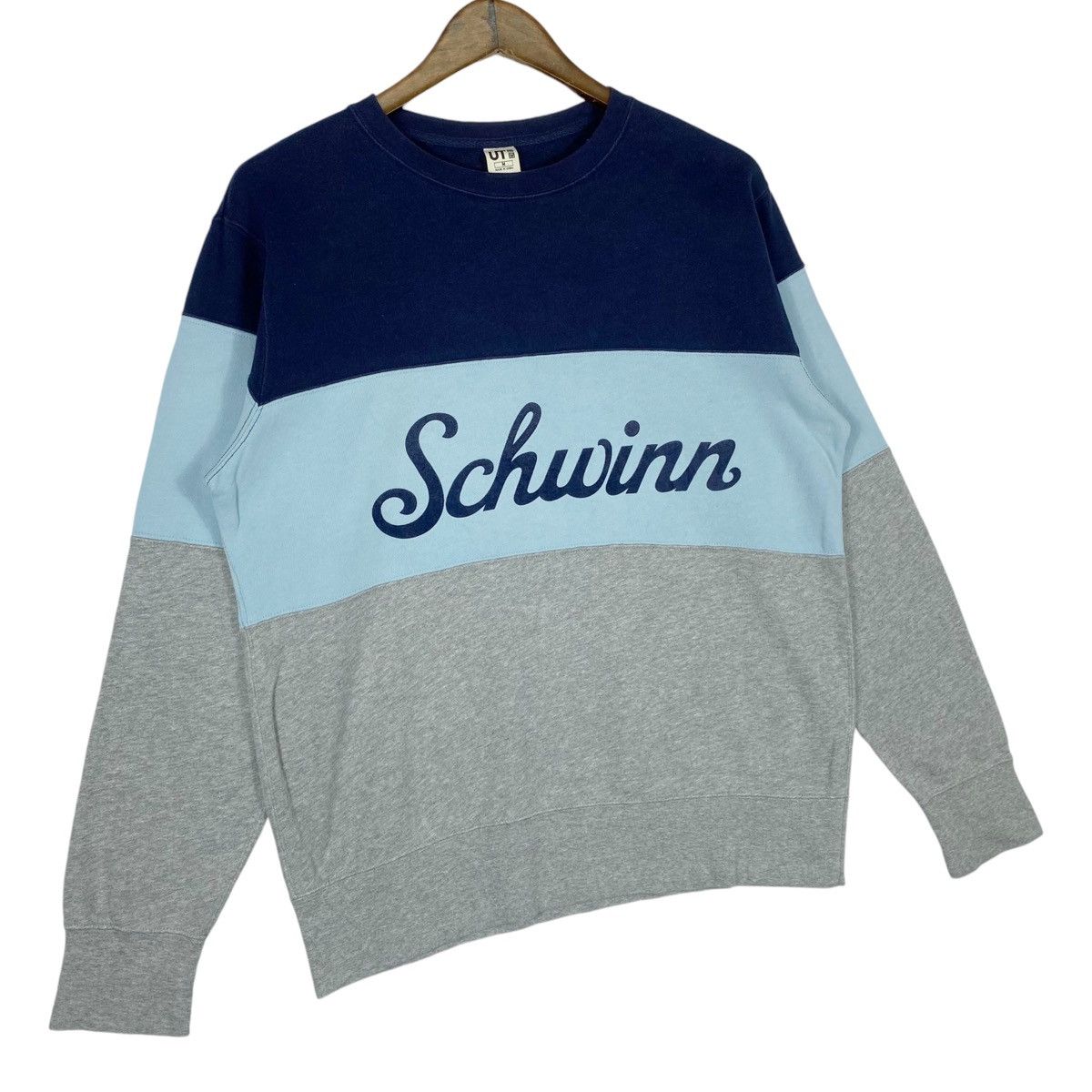 Uniqlo × Vintage Vintage Uniqlo Schwinn Sweatshirt Crewneck Blue Pullover Size US M / EU 48-50 / 2 - 2 Thumbnail