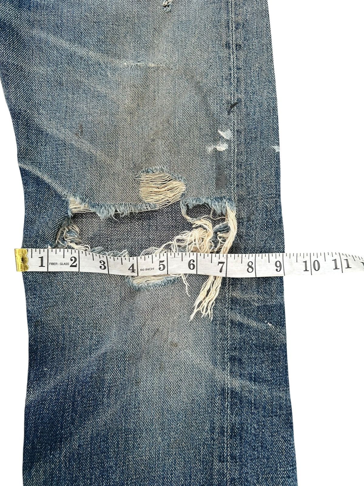 Kapital Thrashed Vintage Denime Selvedge Denim Jeans Size US 30 / EU 46 - 23 Thumbnail