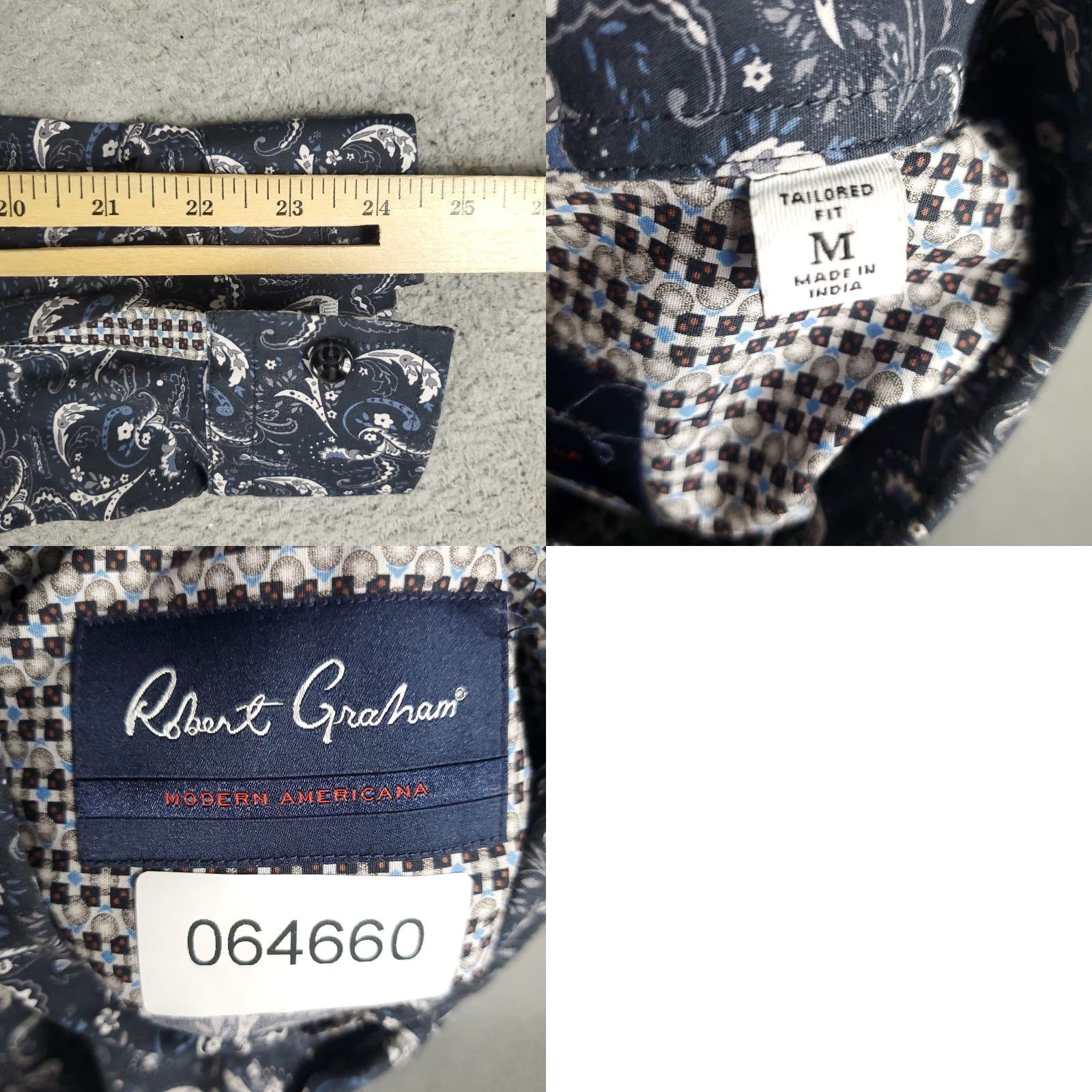 Robert Graham Robert Graham Shirt Mens M Blue Button-Up Long Sleeve Tailored Fit Casual Formal Modern Preppy 90s? (No, avoid guessing decade) Size US M / EU 48-50 / 2 - 8 Thumbnail