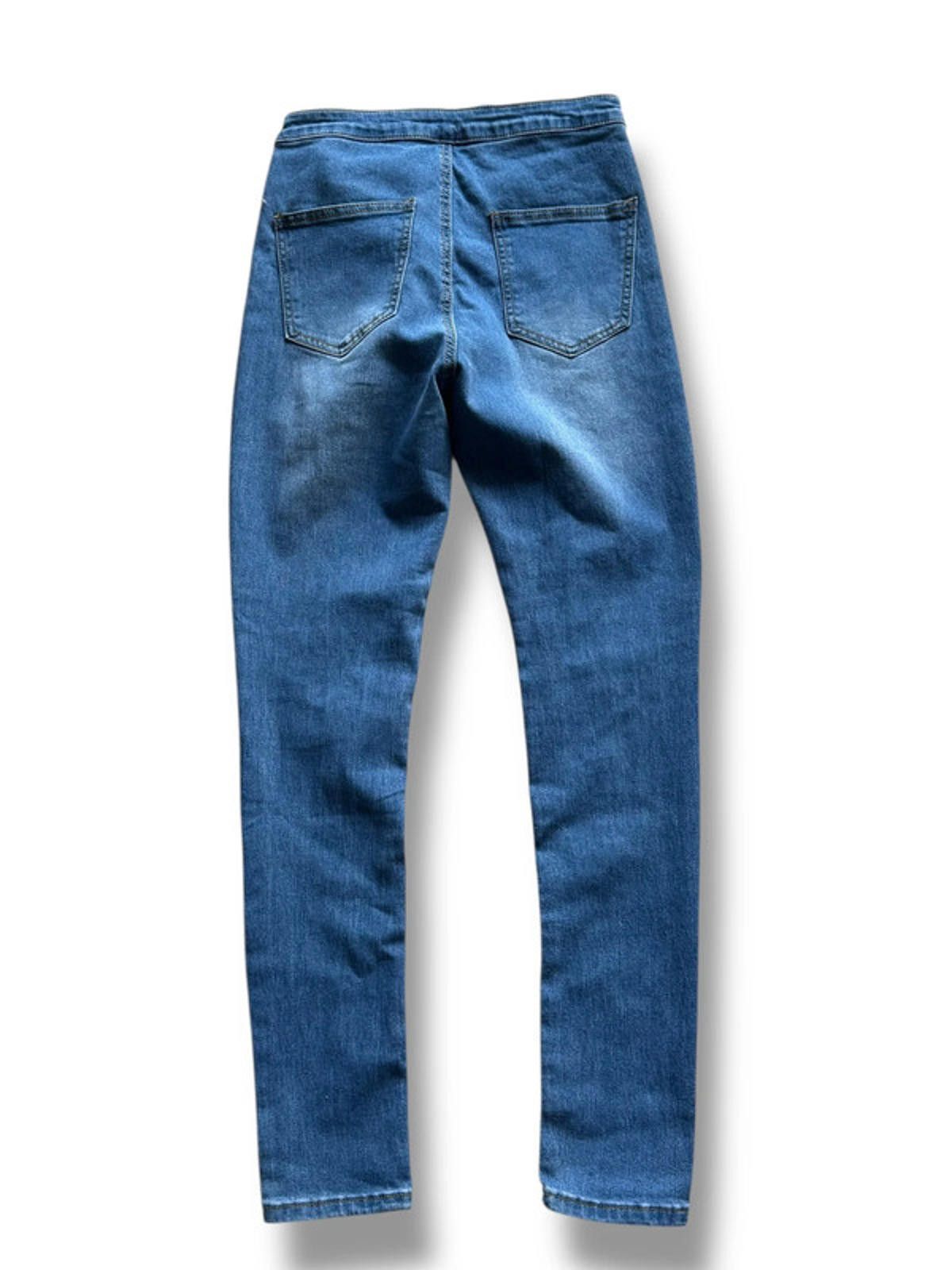 Designer PrettyLittleThing Light Blue Skinny Jeans Same Day Postage Size 28" / US 6 / IT 42 - 4 Thumbnail