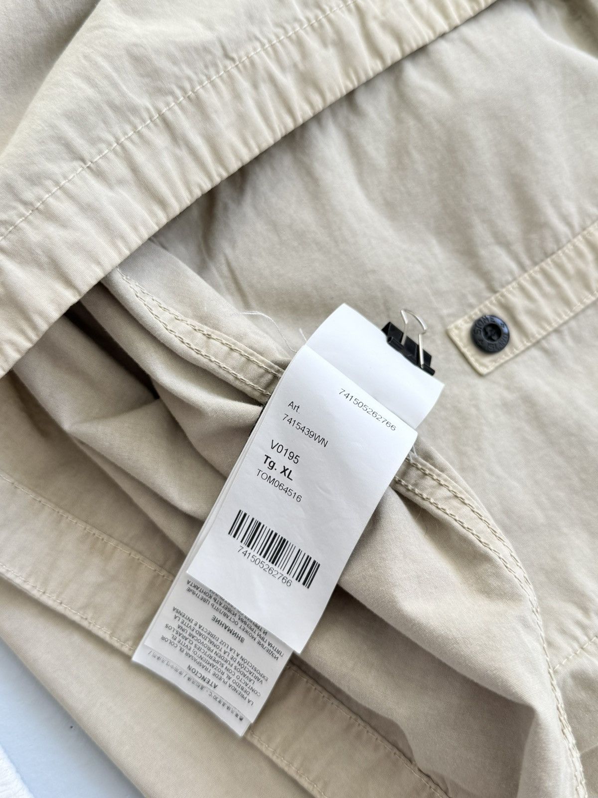 Stone Island Stone Island Tela Smerigliata Garment Dyed Jacket Pocket Size US L / EU 52-54 / 3 - 19 Thumbnail