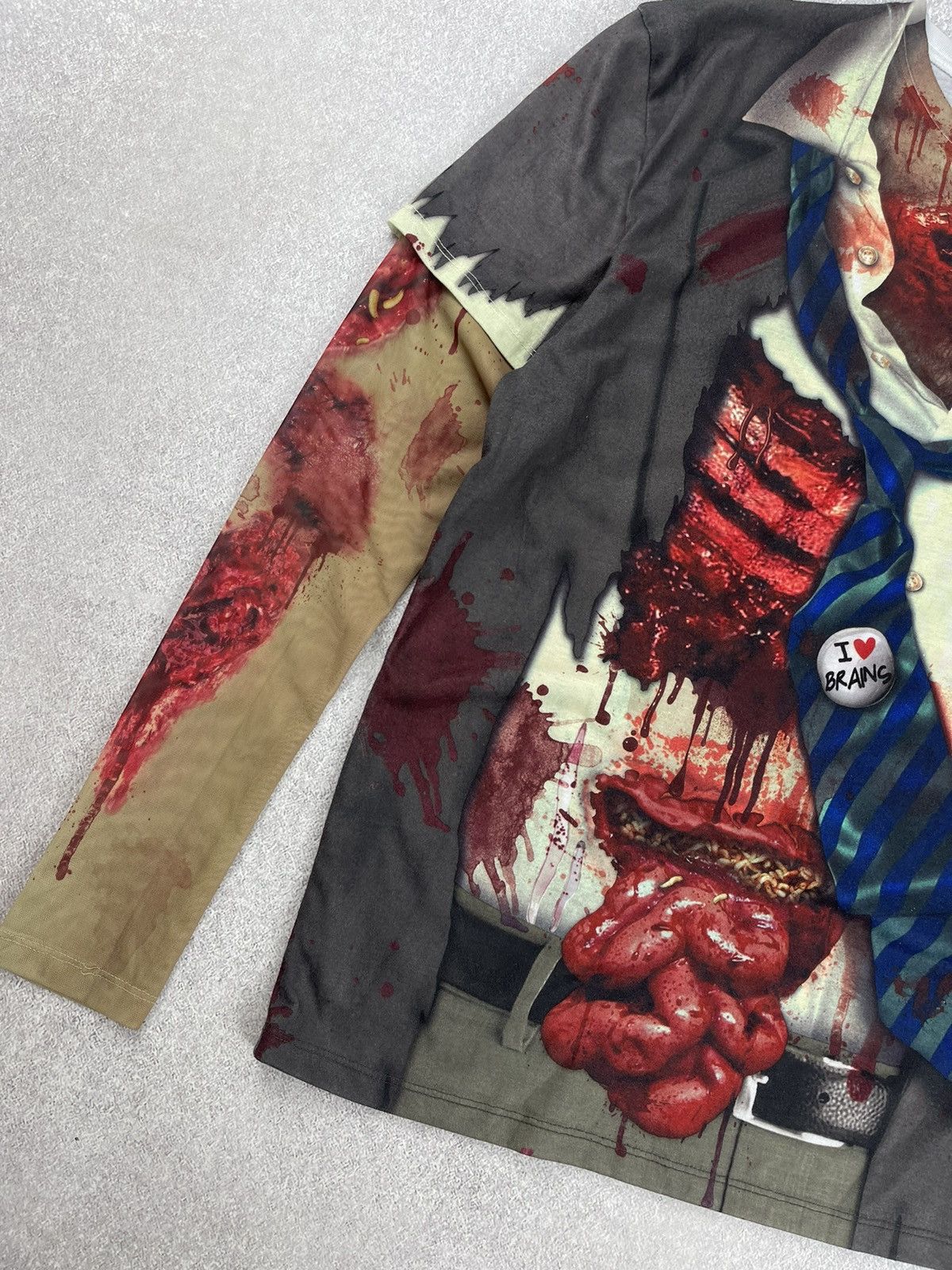 Designer Faux Real Zombie Dead Man Halloween Longsleeve Size L Size US L / EU 52-54 / 3 - 3 Thumbnail