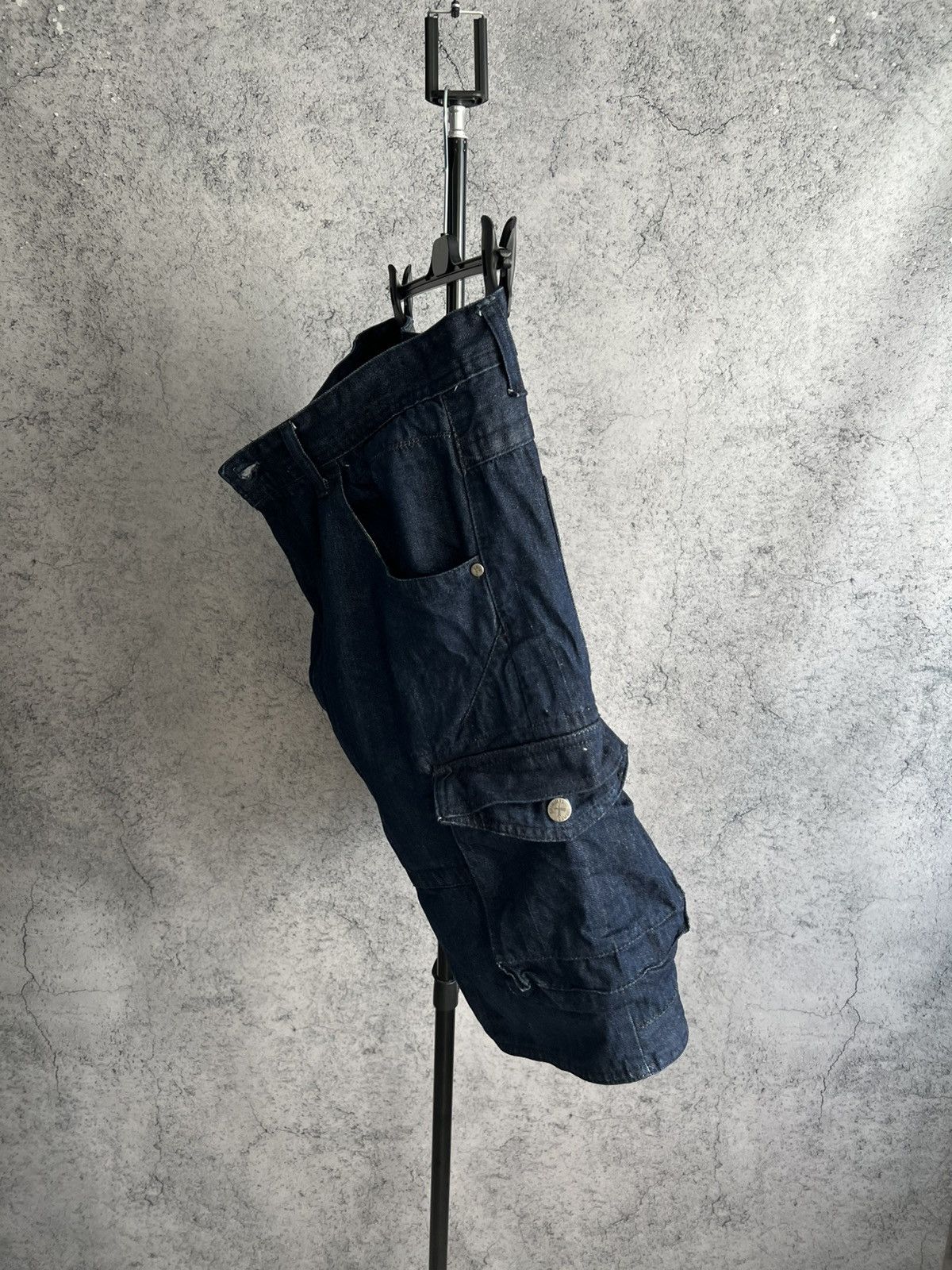 Criminal Damage Criminal Damage Cargo Denim Shorts Casual Blue Size 34 Size US 34 / EU 50 - 3 Thumbnail