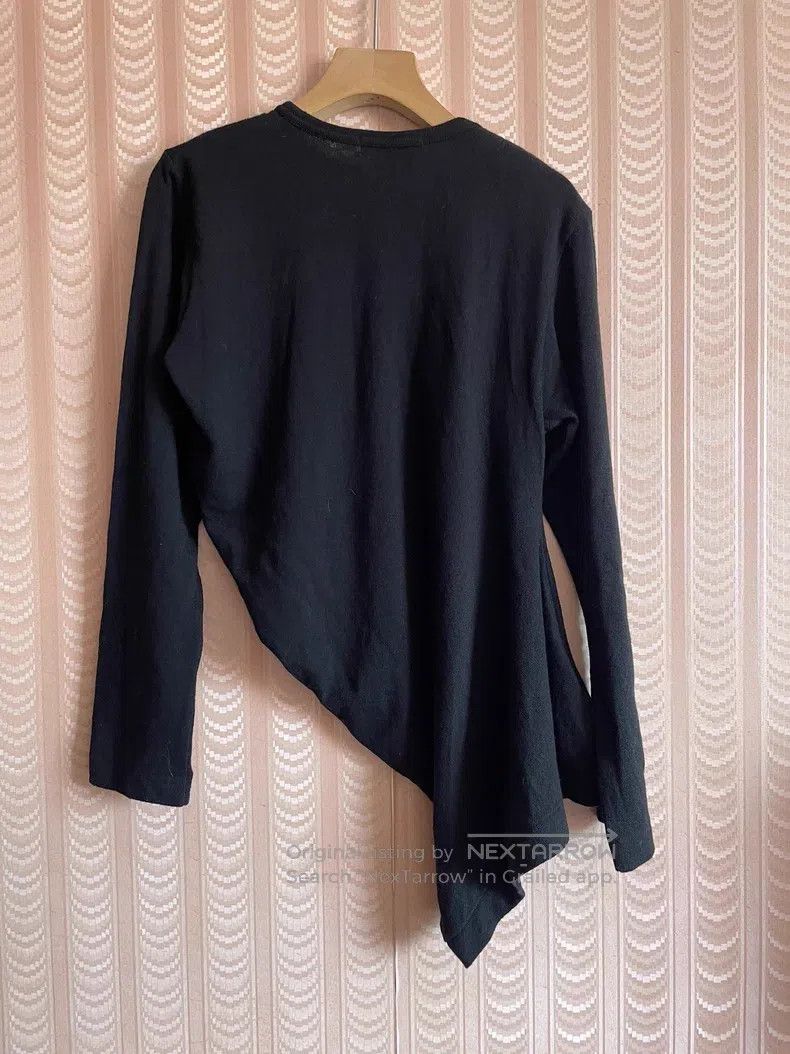 Comme des Garcons Comme Des Garcons Ling Black Asymmetrical Cropped Wool Swe Size XS / US 0-2 / IT 36-38 - 5 Thumbnail