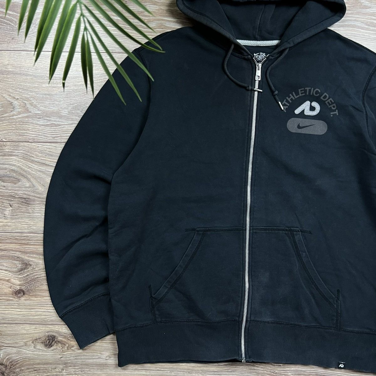 Nike 00s Nike Athletic Vintage Oversized Y2K Zip Retro Hoodie Size US XL / EU 56 / 4 - 2 Thumbnail