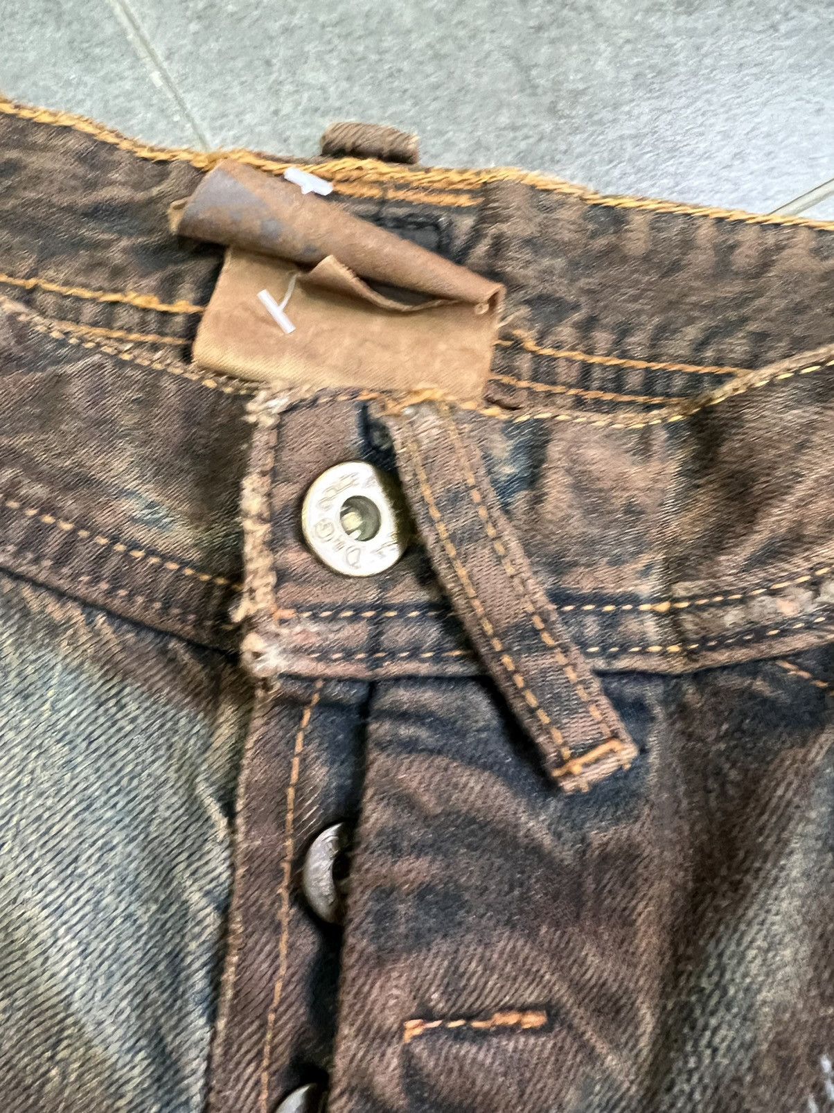 Dolce & Gabbana × Vintage Dolce Gabbana sashiko distressed avant Garde y2k dg jeans Size 30" / US 8 / IT 44 - 15 Thumbnail