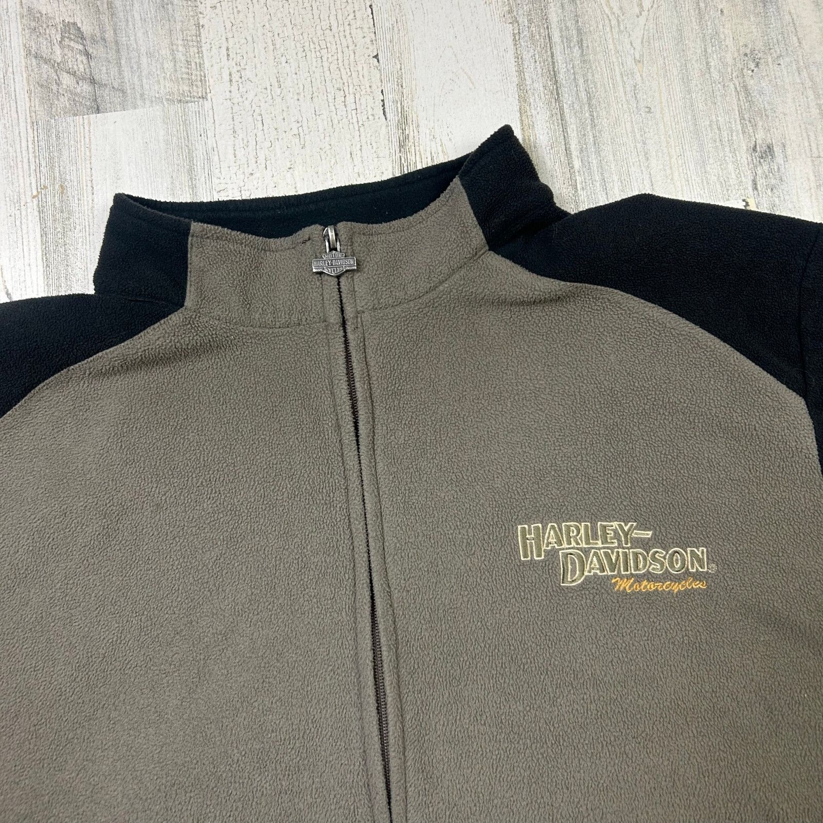 Harley Davidson Harley Davidson Motorcycles Fleece Jacket Full Zip Sweater Size US XXL / EU 58 / 5 - 2 Thumbnail