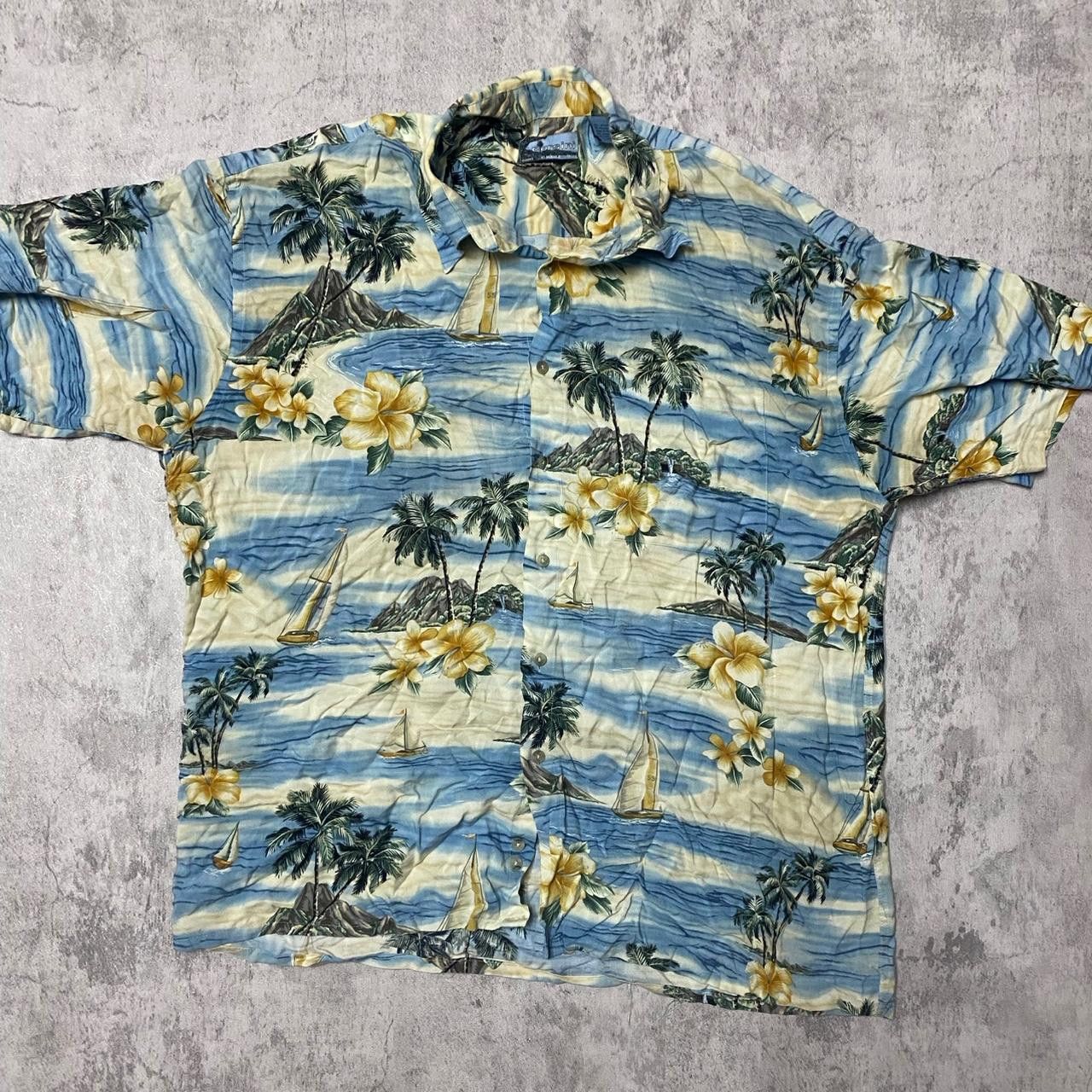 Other Corsini Hawaiian shirt with palm trees and floral pattern Size US XL / EU 56 / 4 - 1 Thumbnail