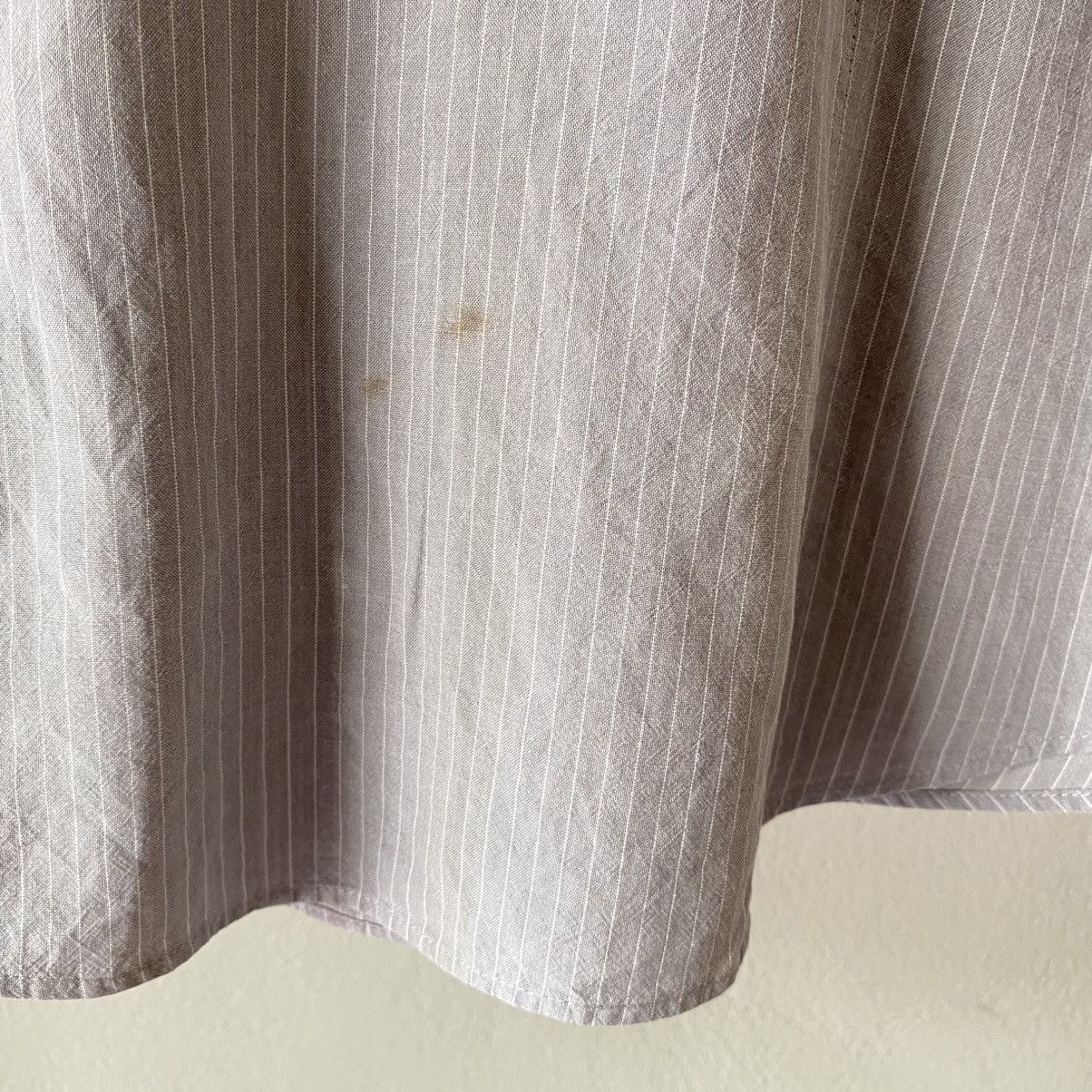 Yves Saint Laurent YVES SAINT LAURENT Light Gray Striped Pocket Shirt Size XS / US 0-2 / IT 36-38 - 8 Thumbnail