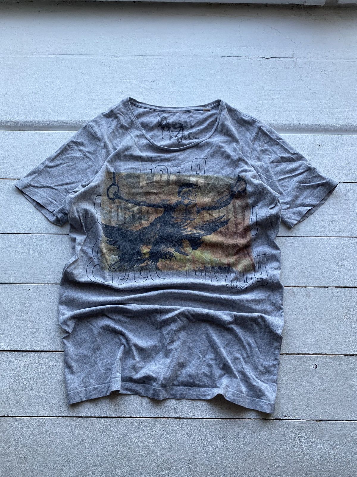 Diesel × Vintage Diesel God Print Gothic Punk Opium T Shirt Mens Rare bandit Size US S / EU 44-46 / 1 - 1 Thumbnail