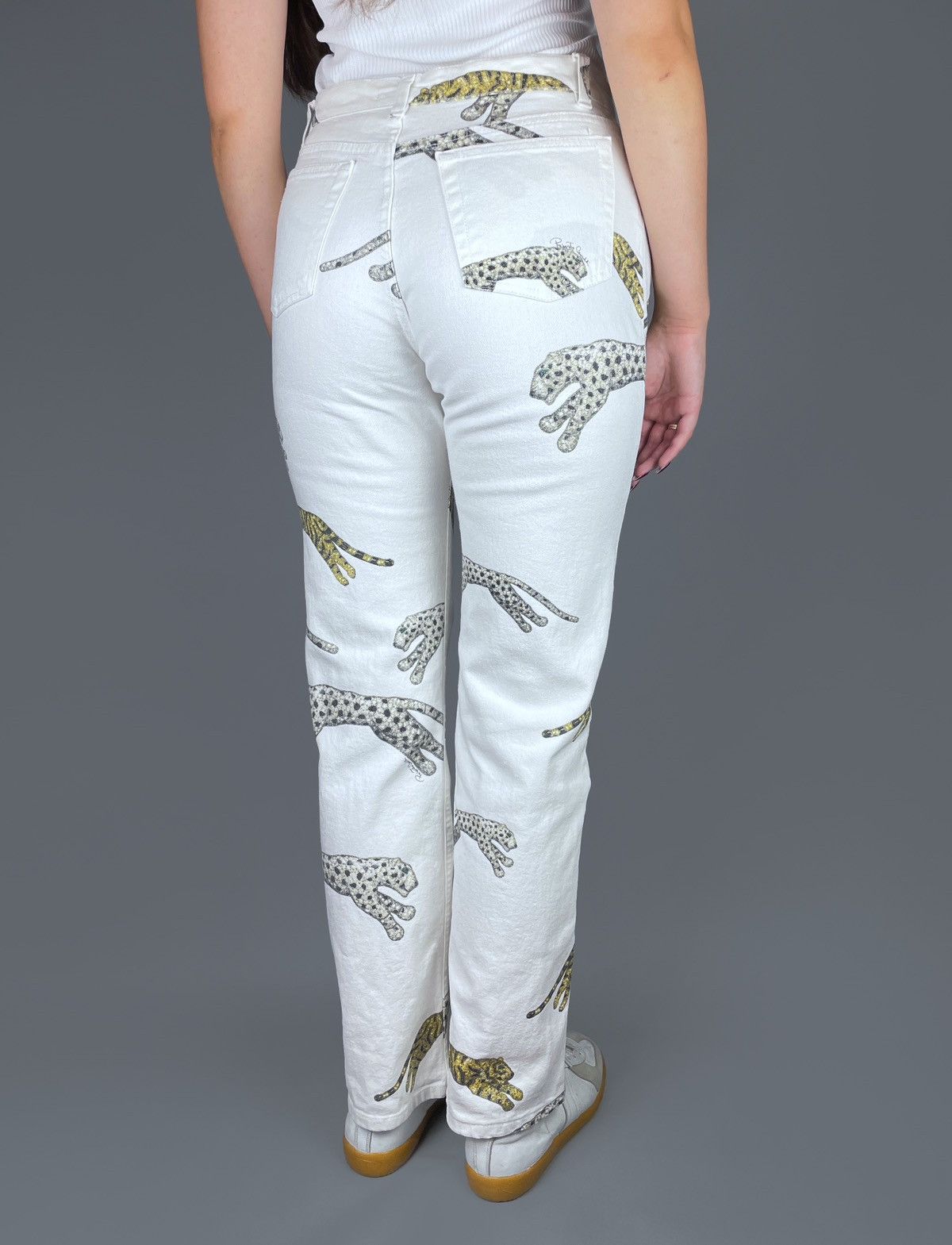 Roberto Cavalli Vintage Roberto Cavalli Leopard & Tiger Animal Print Pants M Size 28" / US 6 / IT 42 - 6 Thumbnail