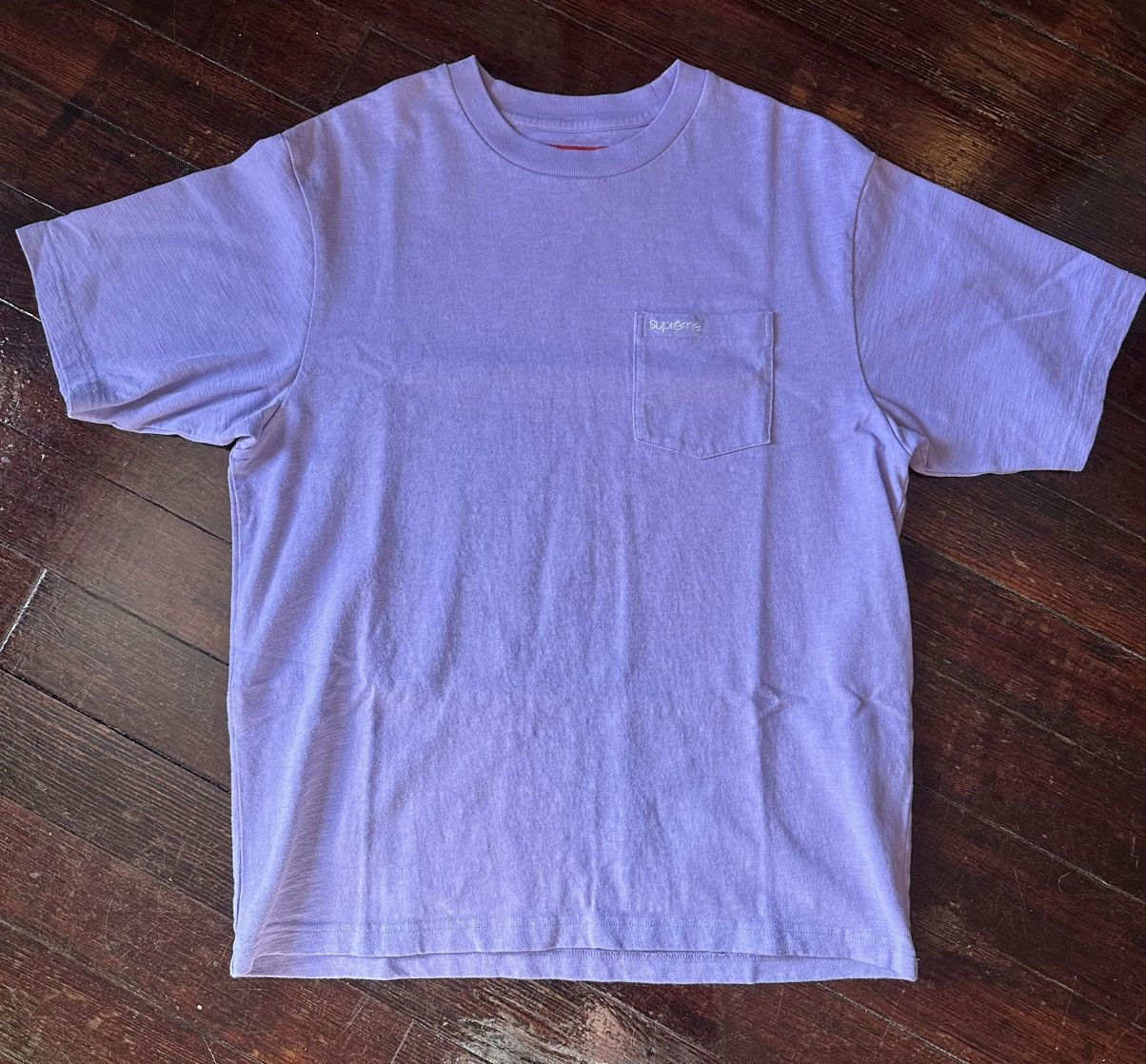 Supreme SUPREME S/S POCKET TEE FW24 PURPLE SMALL Size US S / EU 44-46 / 1 - 1 Thumbnail