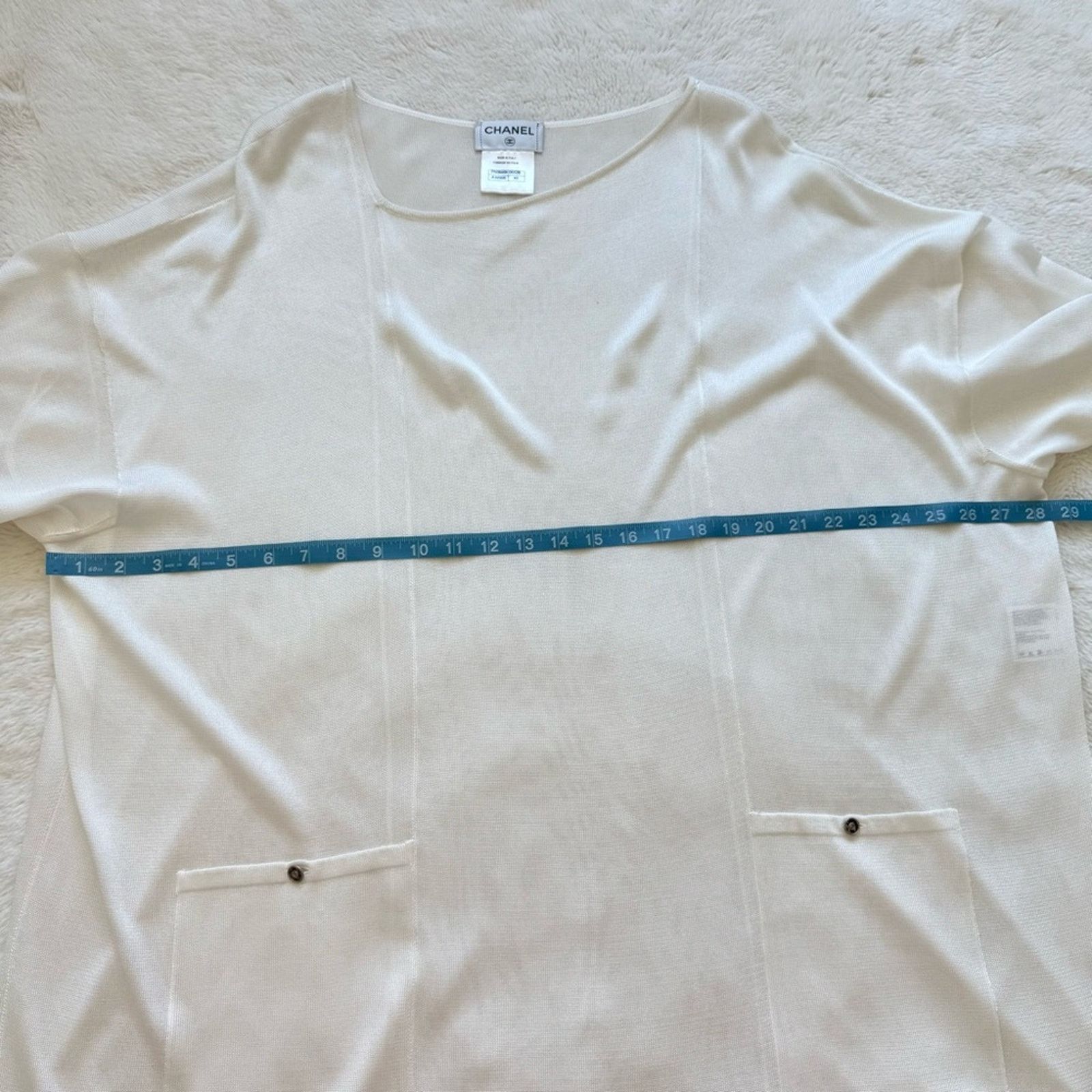 Chanel CHANEL women blouse size 40 FR or size 8 US Authentic 3800$ Size M / US 6-8 / IT 42-44 - 8 Thumbnail