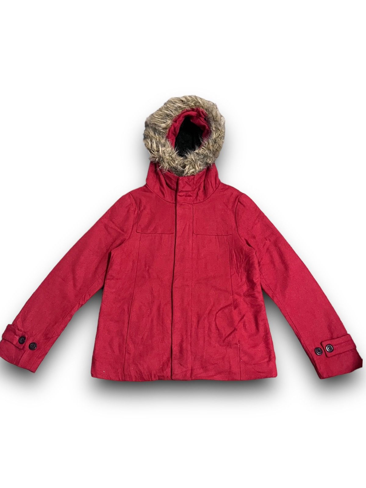 Seditionaries × Vintage Vintage Red Another Side Square Faux fur Style Jacket Size US M / EU 48-50 / 2 - 1 Thumbnail
