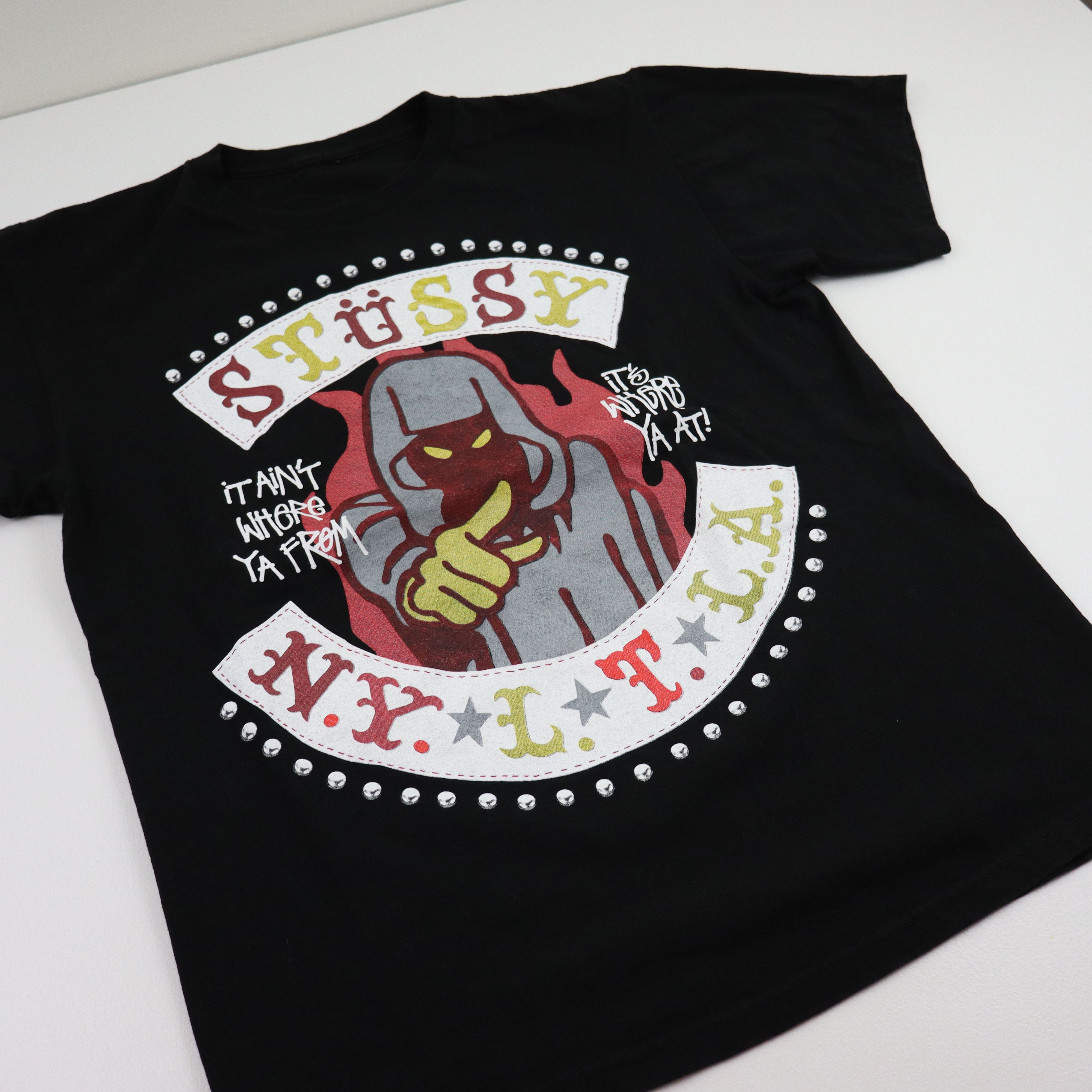 Stussy Vintage Stussy Ninja Witch NYLTLA Rare T shirt Size US M / EU 48-50 / 2 - 2 Thumbnail