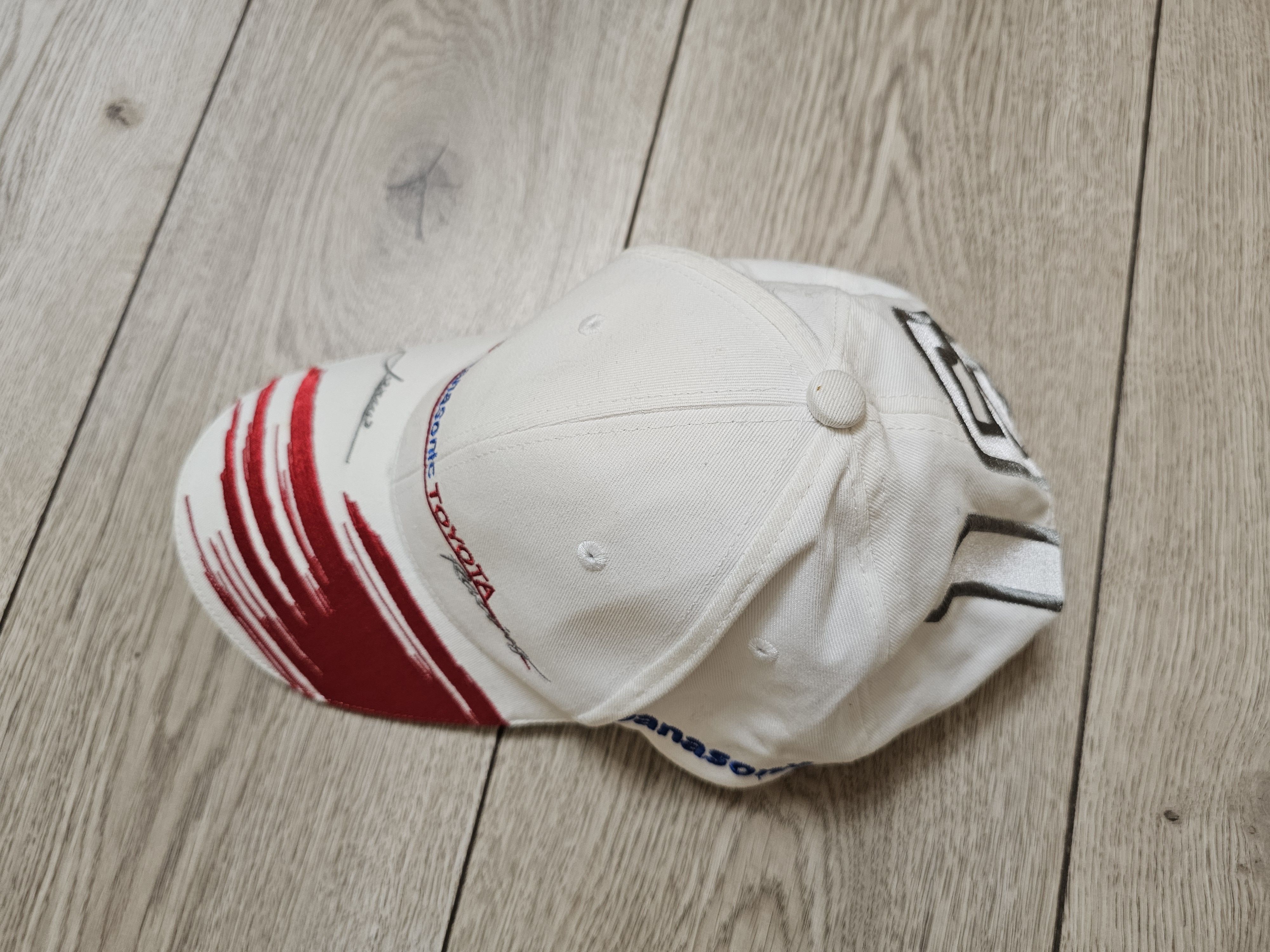 Formula 1 TOYOTA PANASONIC RACING VINTAGE CAP F1 TEAM TOYOTA WHITE CAP Size ONE SIZE - 2 Thumbnail
