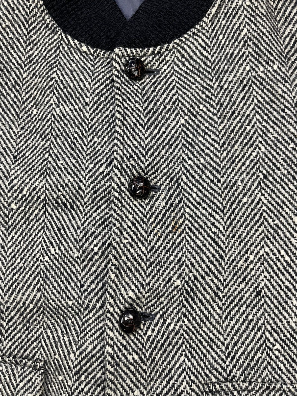 Van Vtg Van Herringbone Tweed Wool Bomber Jacket Size US XS / EU 42 / 0 - 10 Thumbnail