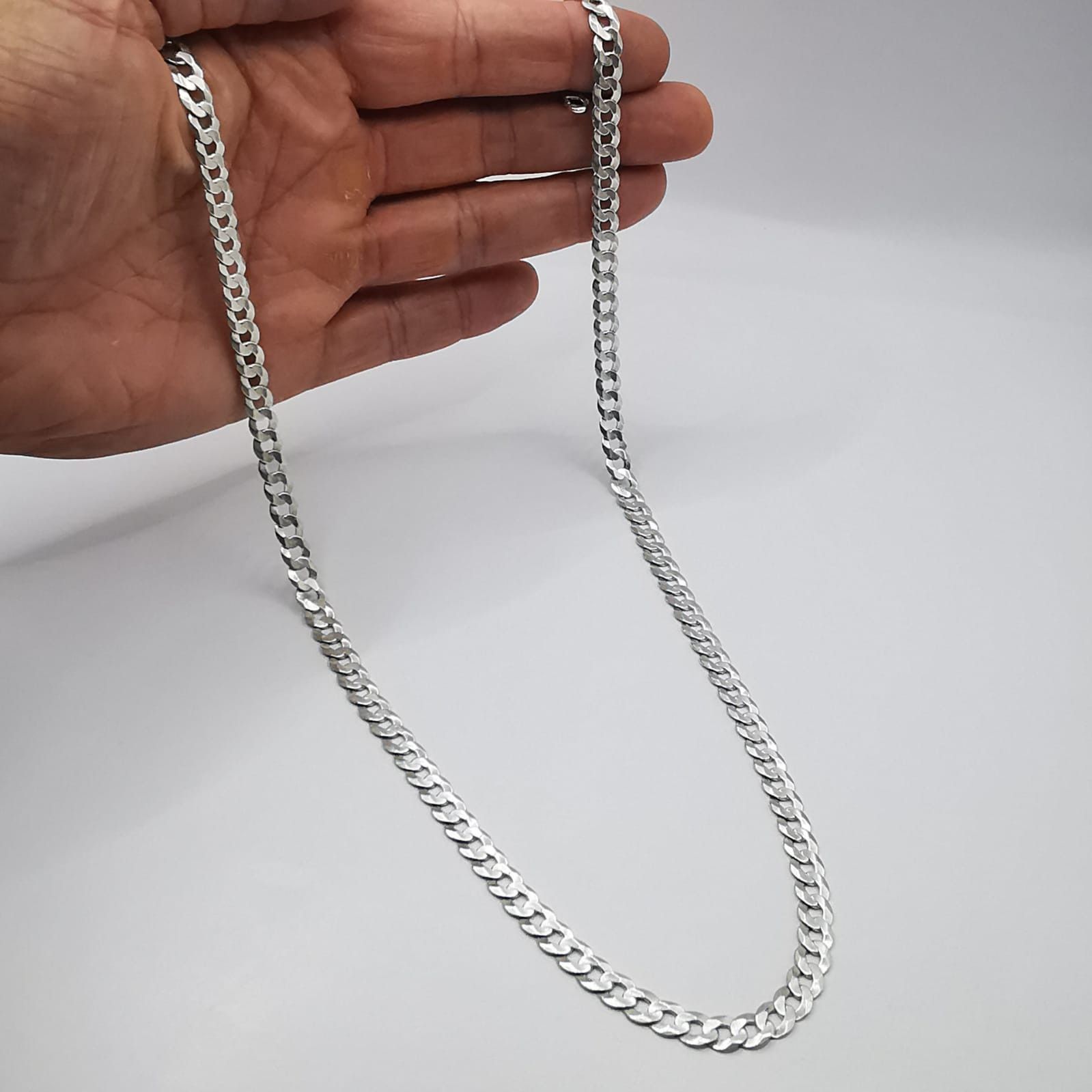 Sterling Silver Vintage Jewelry Chain, 925 Sterling Silver, Signed 29,10g Size ONE SIZE - 4 Thumbnail