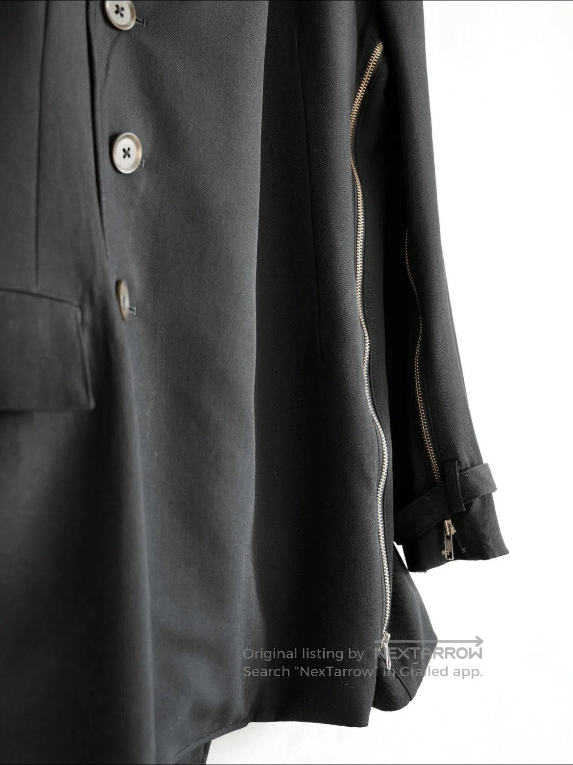 Yohji Yamamoto Yohji Yamamoto Pour Homme 04AW Zipper Light Jacket. Size US L / EU 52-54 / 3 - 3 Thumbnail