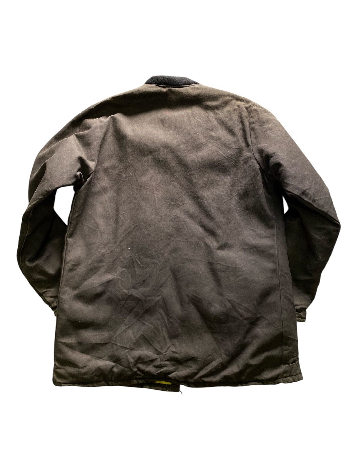 Caterpillar Vtg Caterpillar Heavy Jacket - Black Faded Size US XL / EU 56 / 4 - 3 Thumbnail