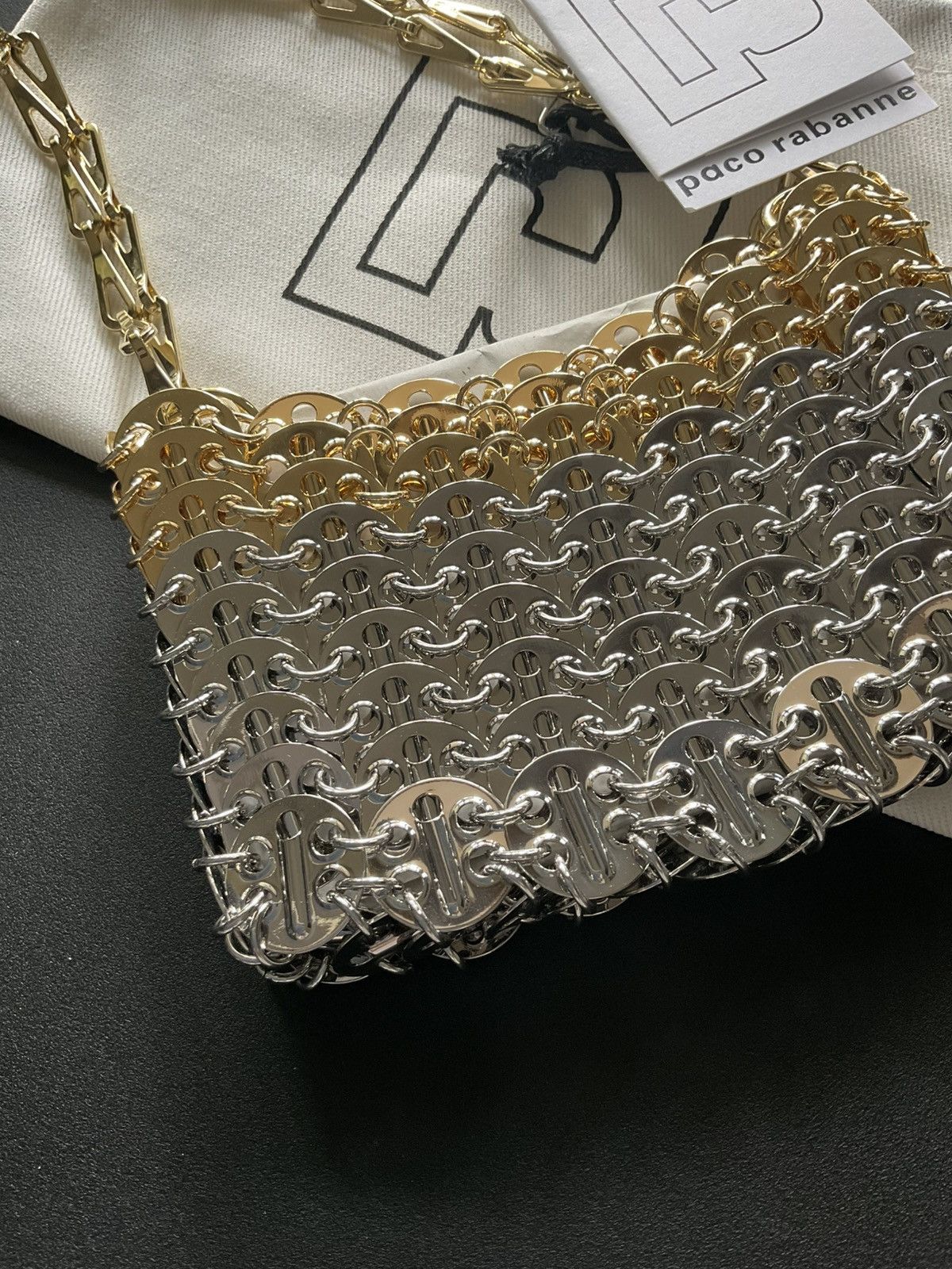 Paco Rabanne Paco Rabanne Iconic Silver Nano bag Size ONE SIZE - 5 Thumbnail
