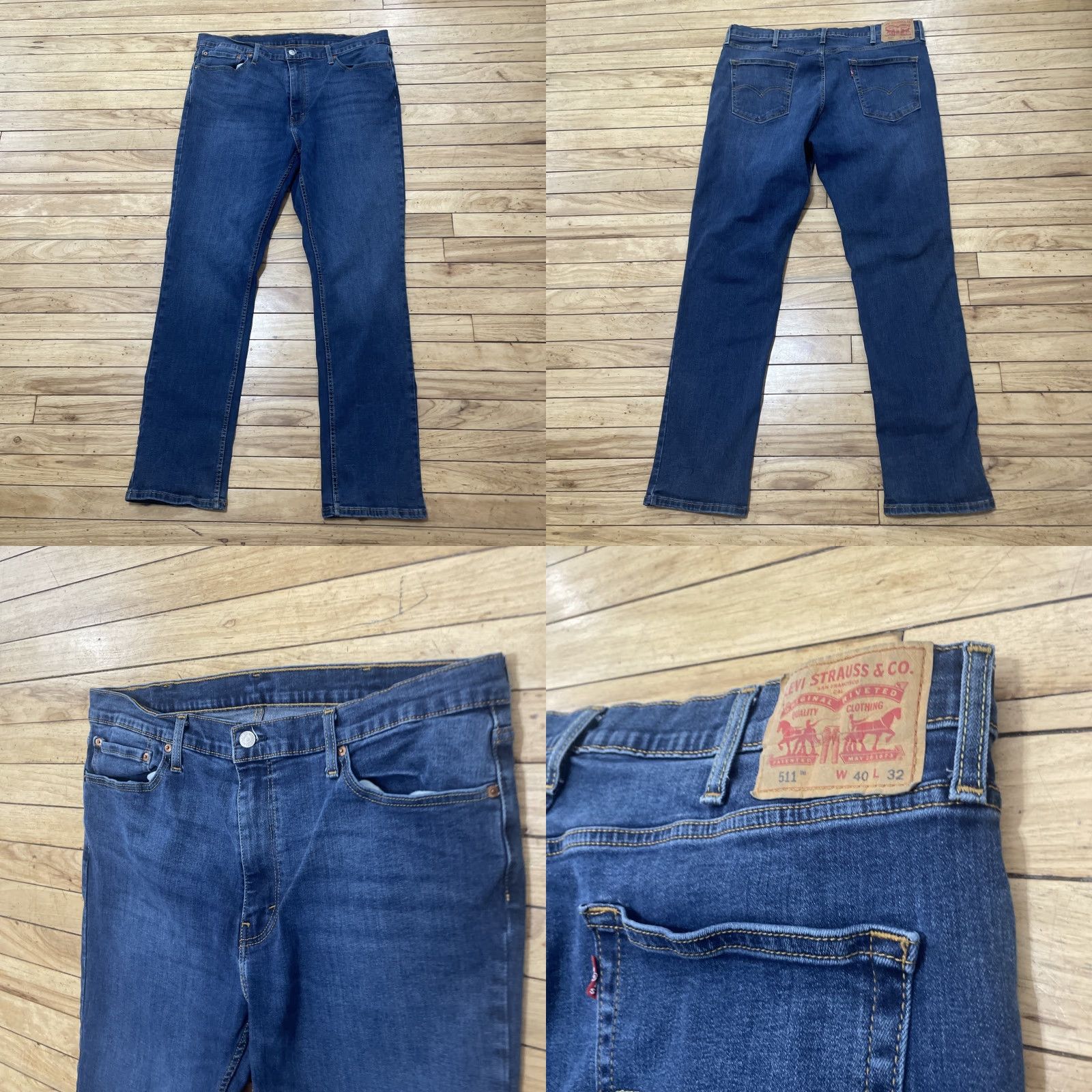 Levi's Levi's Jeans 511 Slim Straight Jeans Men 40x32 Blue Stretch Denim School 5-Pocket Size US 40 / EU 56 - 9 Thumbnail